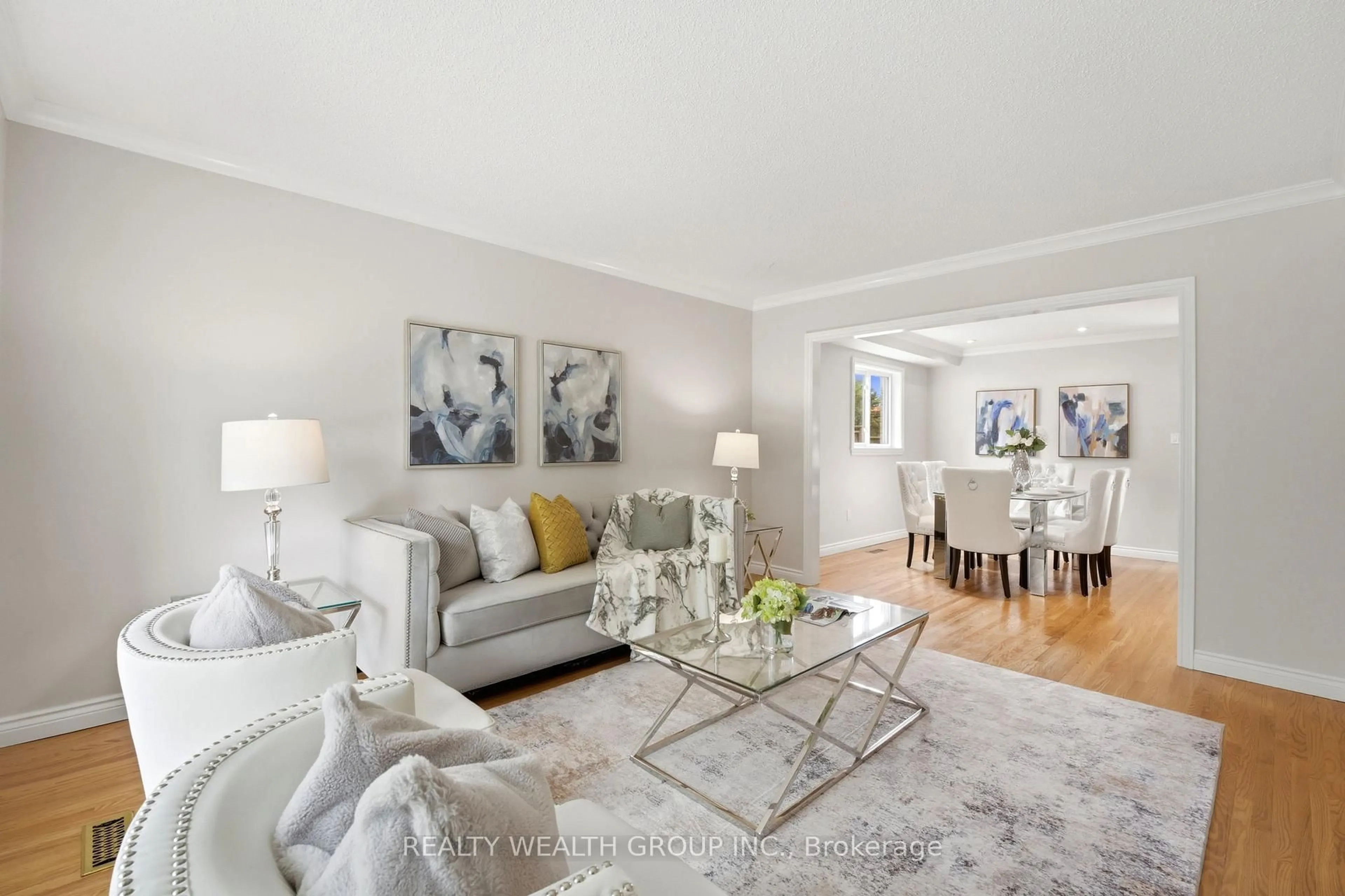 Living room with furniture, unknown for 23 Pipers Green Ave, Toronto Ontario M1S 3J9