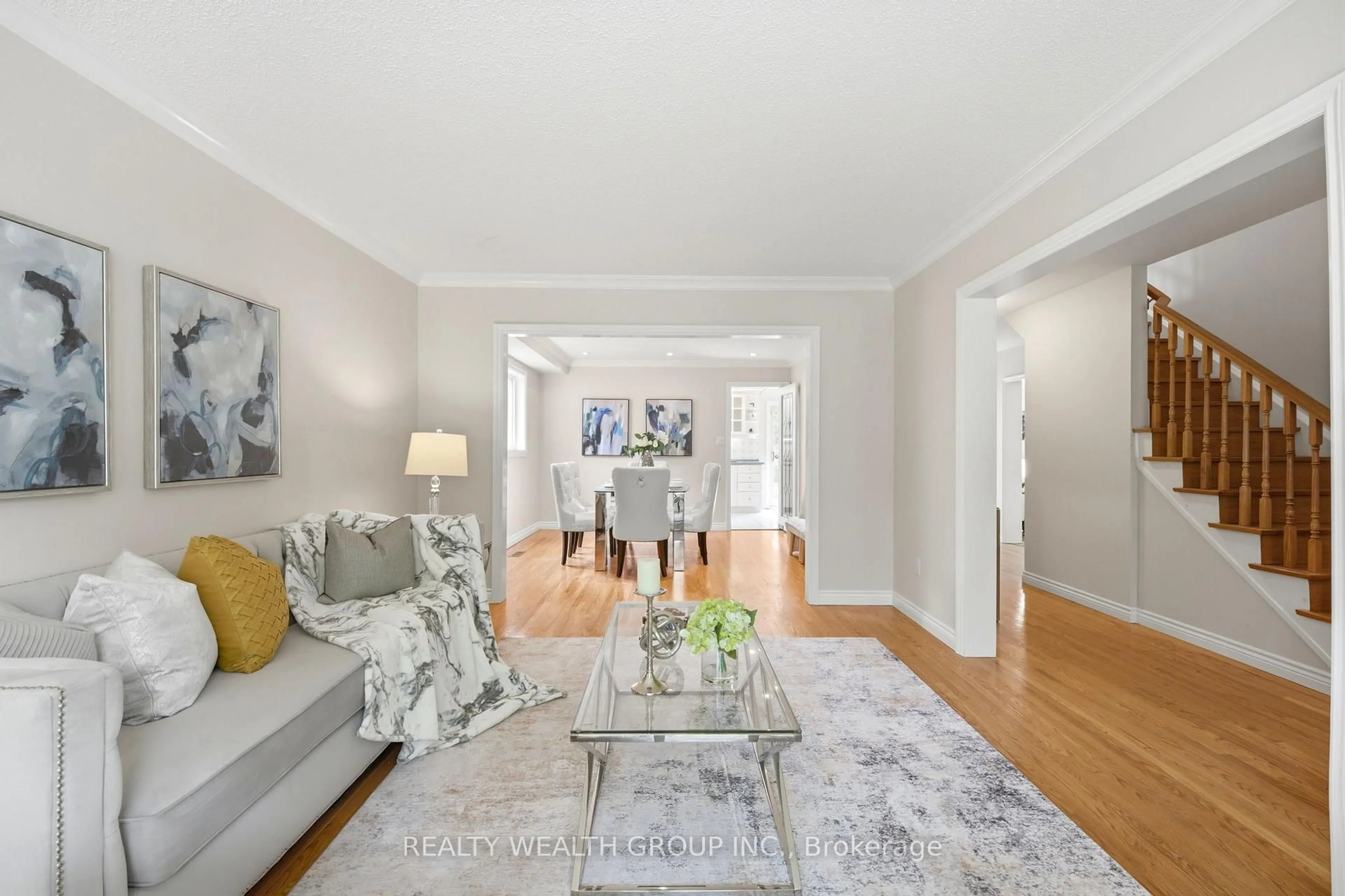 Living room with furniture, unknown for 23 Pipers Green Ave, Toronto Ontario M1S 3J9
