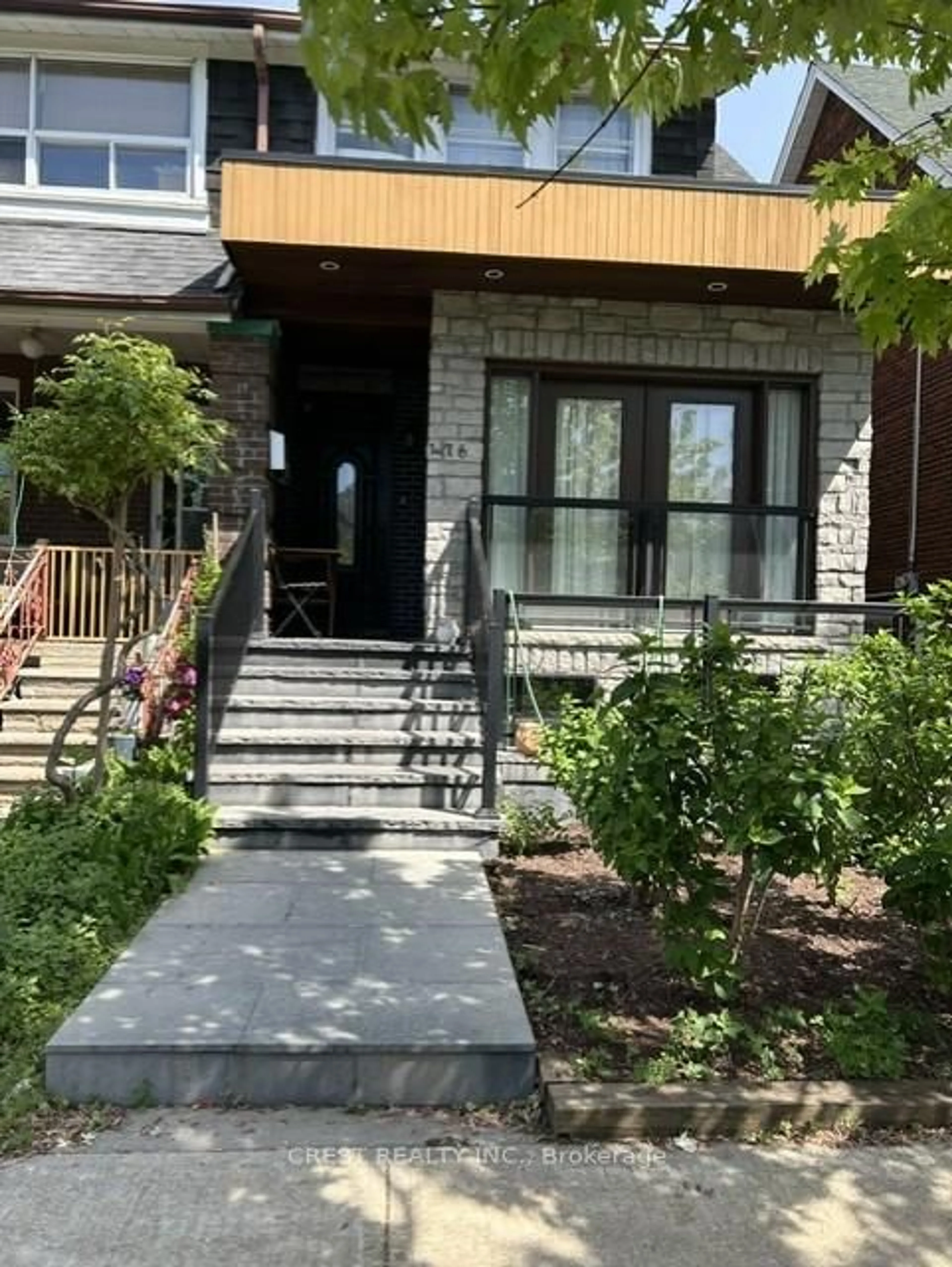 Home with brick exterior material, street for 476 Strathmore Blvd, Toronto Ontario M4C 1N7