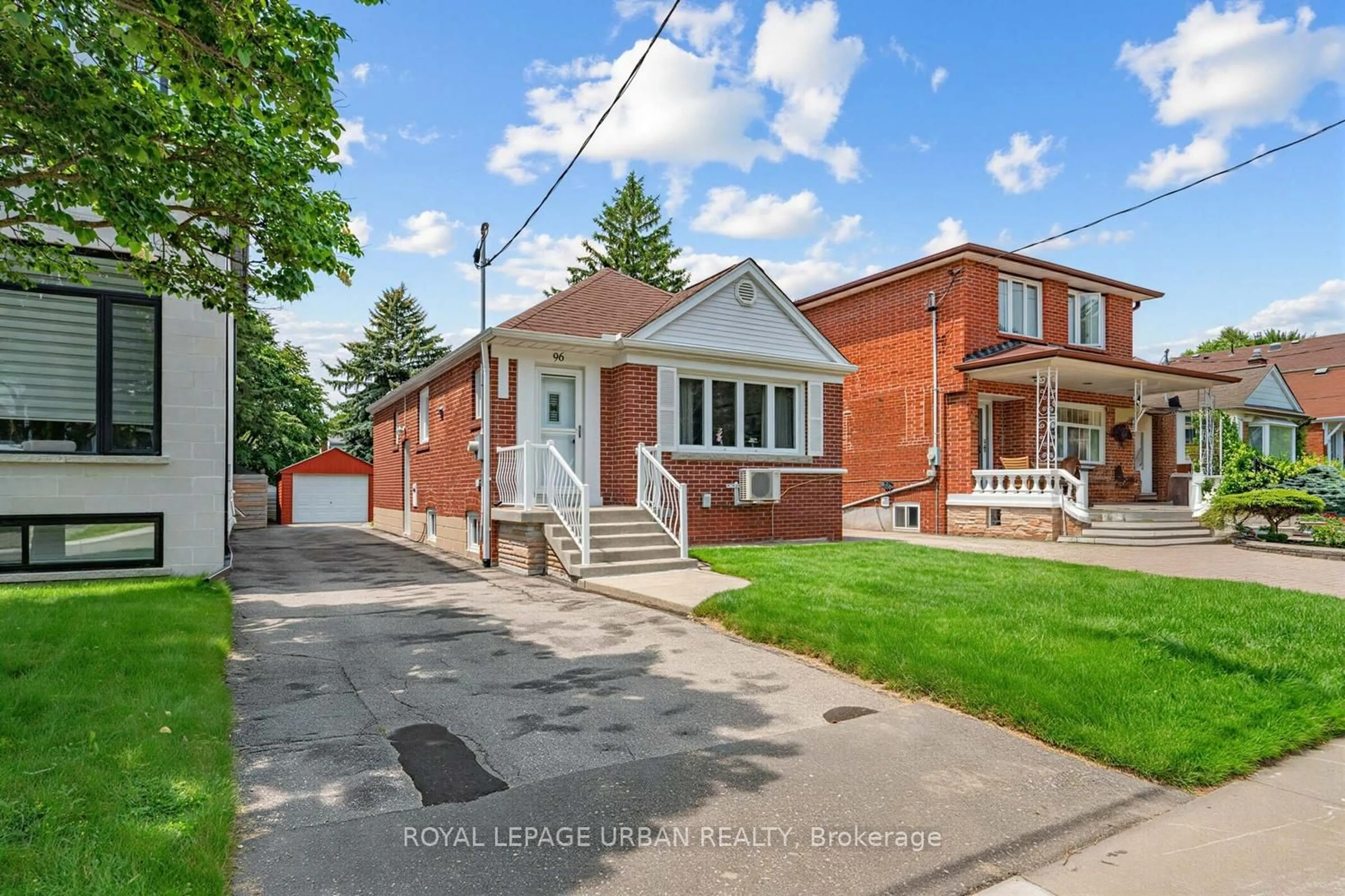 Home with brick exterior material, street for 96 Cedarcrest Blvd, Toronto Ontario M4B 2P3