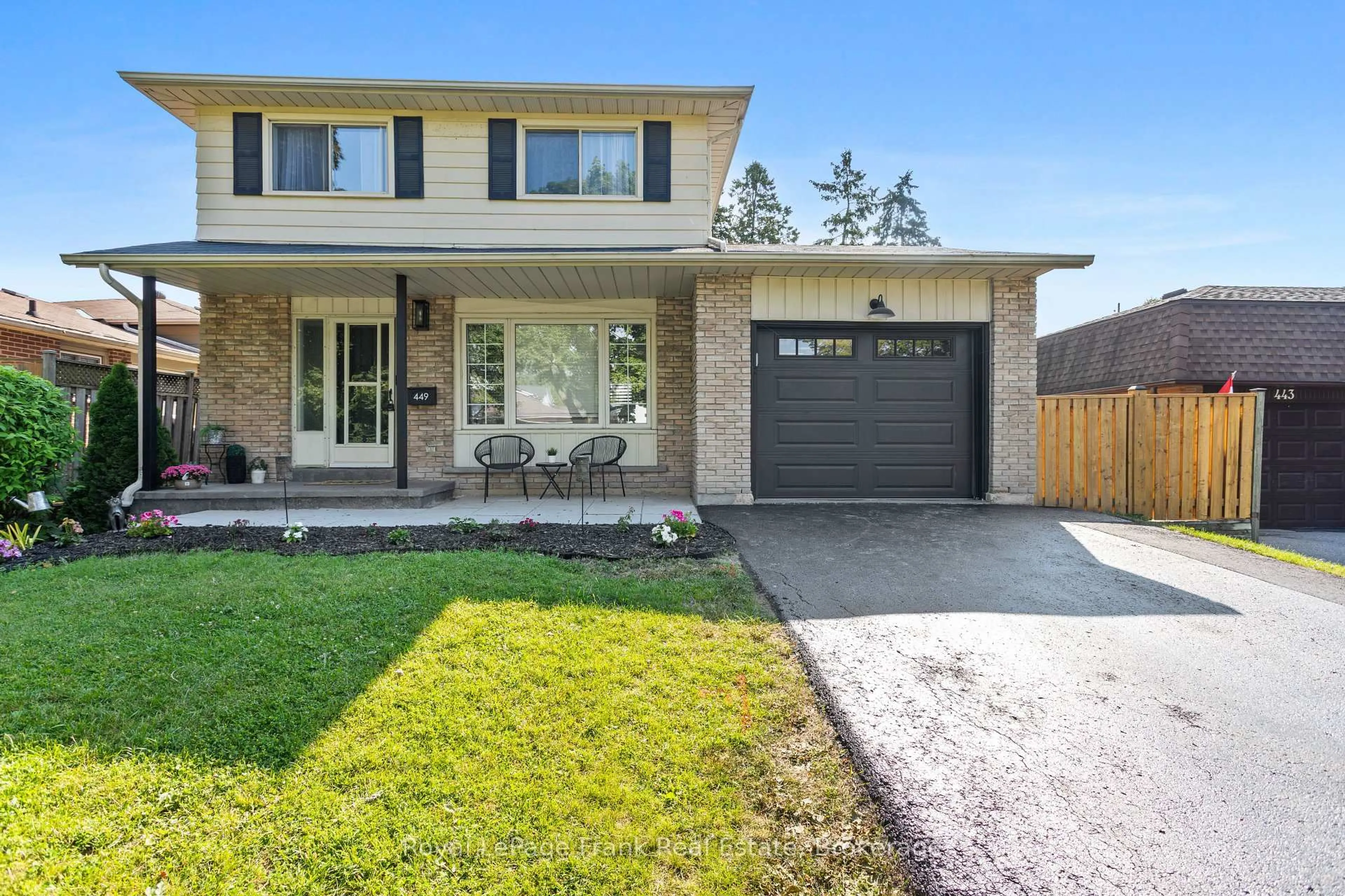 Home with brick exterior material, street for 449 Lanark Dr, Oshawa Ontario L1J 5W8