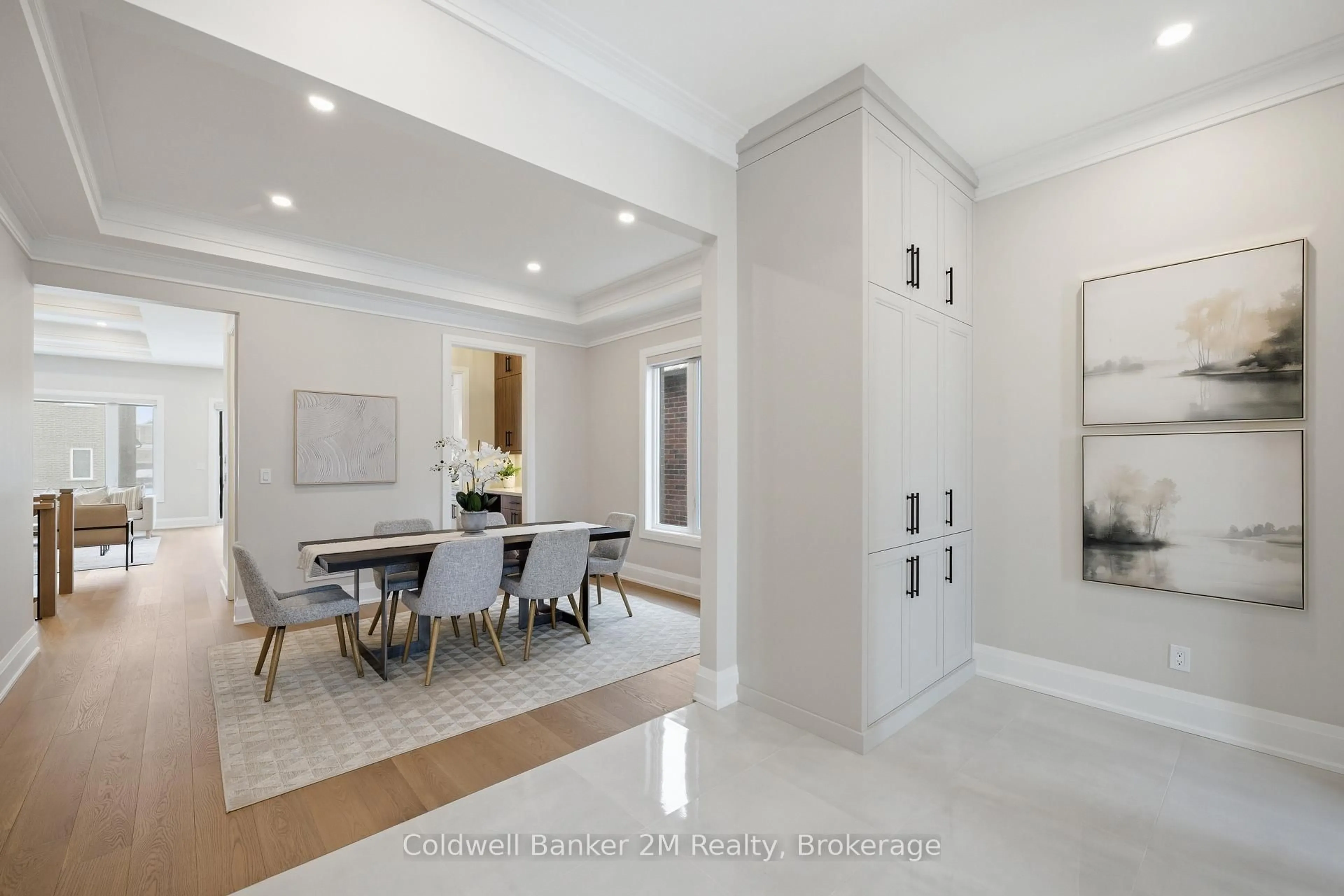 Dining room, ceramic/tile floor for 31 Lonetto St, Whitby Ontario L1M 0L7