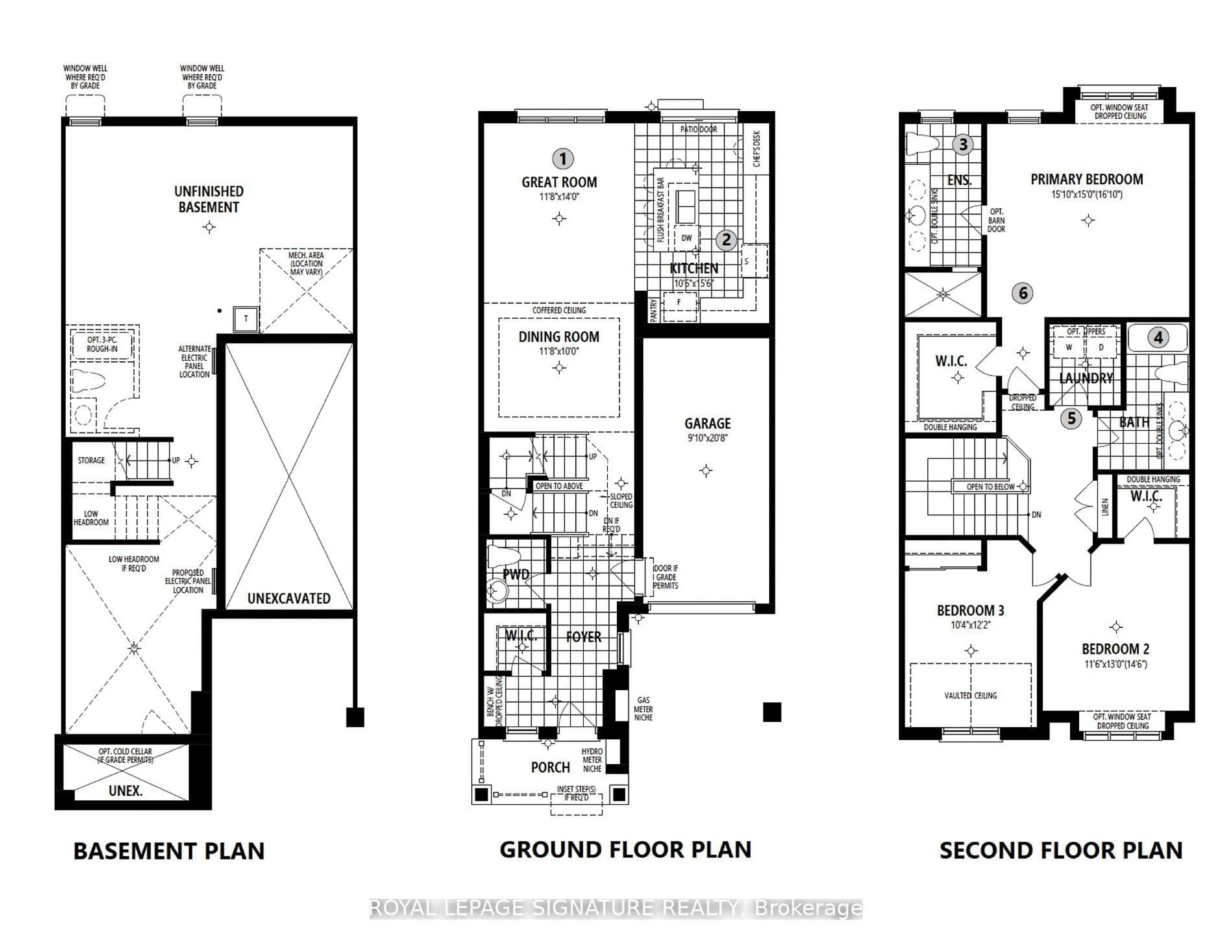 Floor plan for 3229 Chimney Swift Cres, Pickering Ontario L1X 0N3