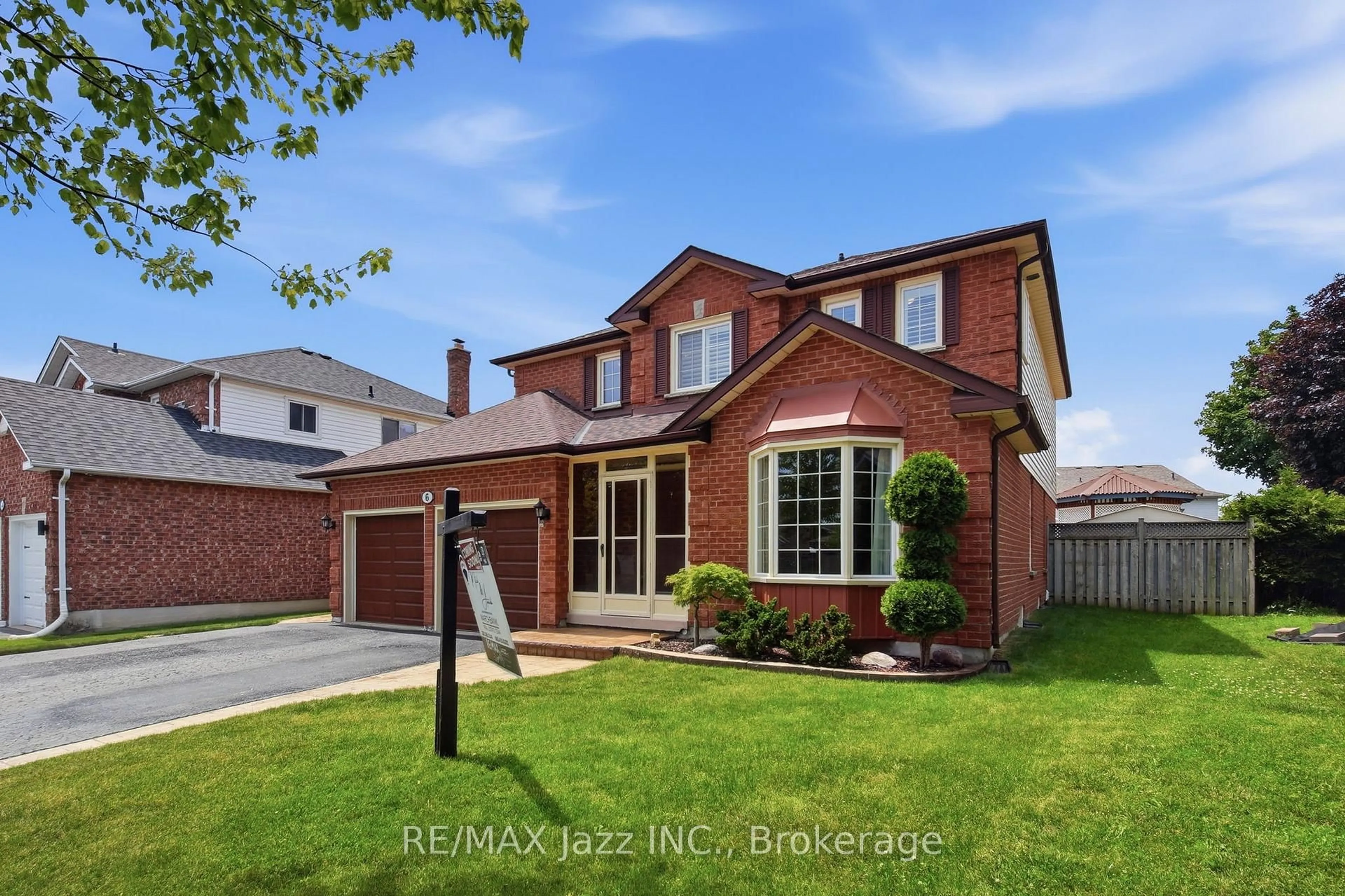 Home with brick exterior material, street for 6 Aldcroft Cres, Clarington Ontario L1C 4P2