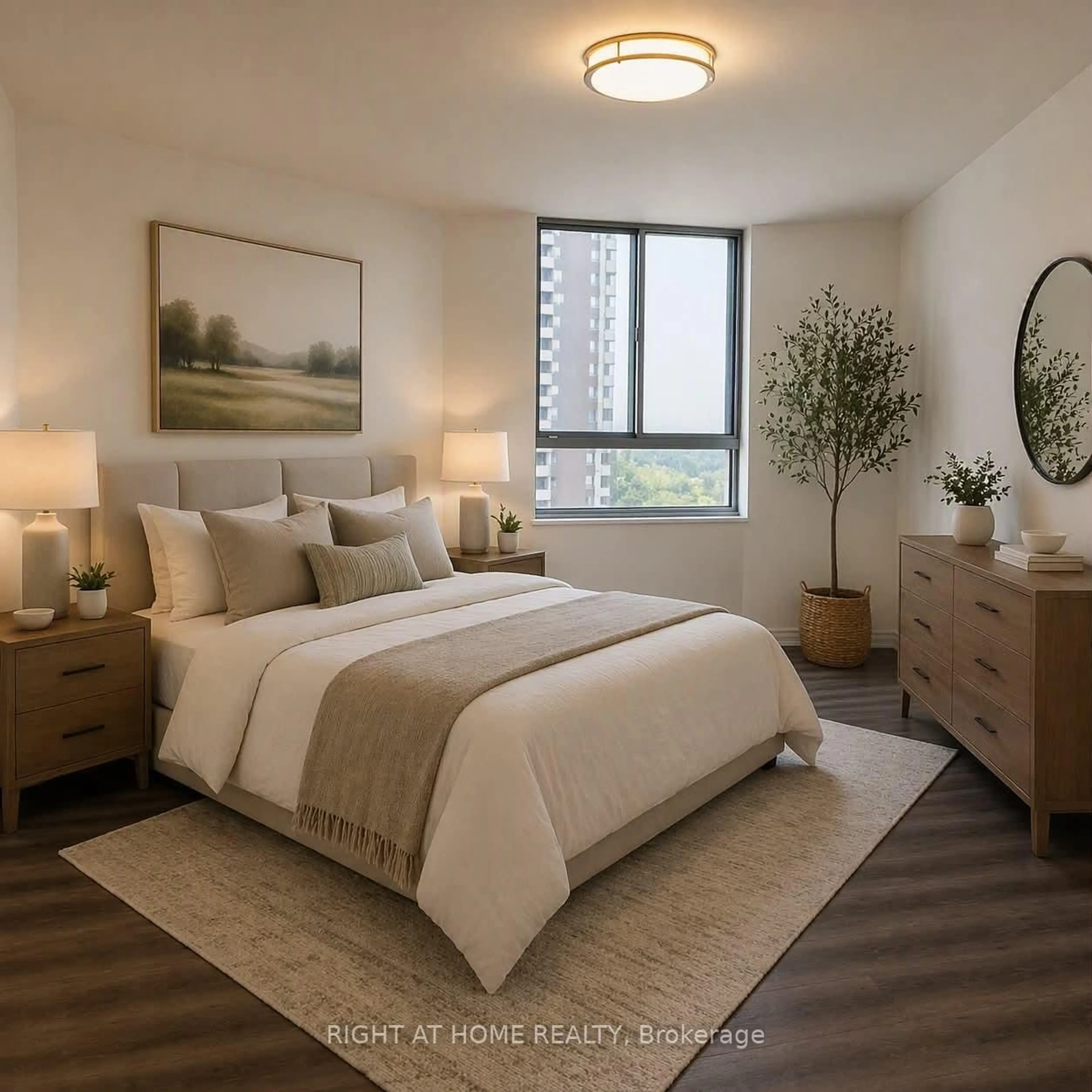 Bedroom with bed, unknown for 5 Massey Sq #1508, Toronto Ontario M4C 5L6