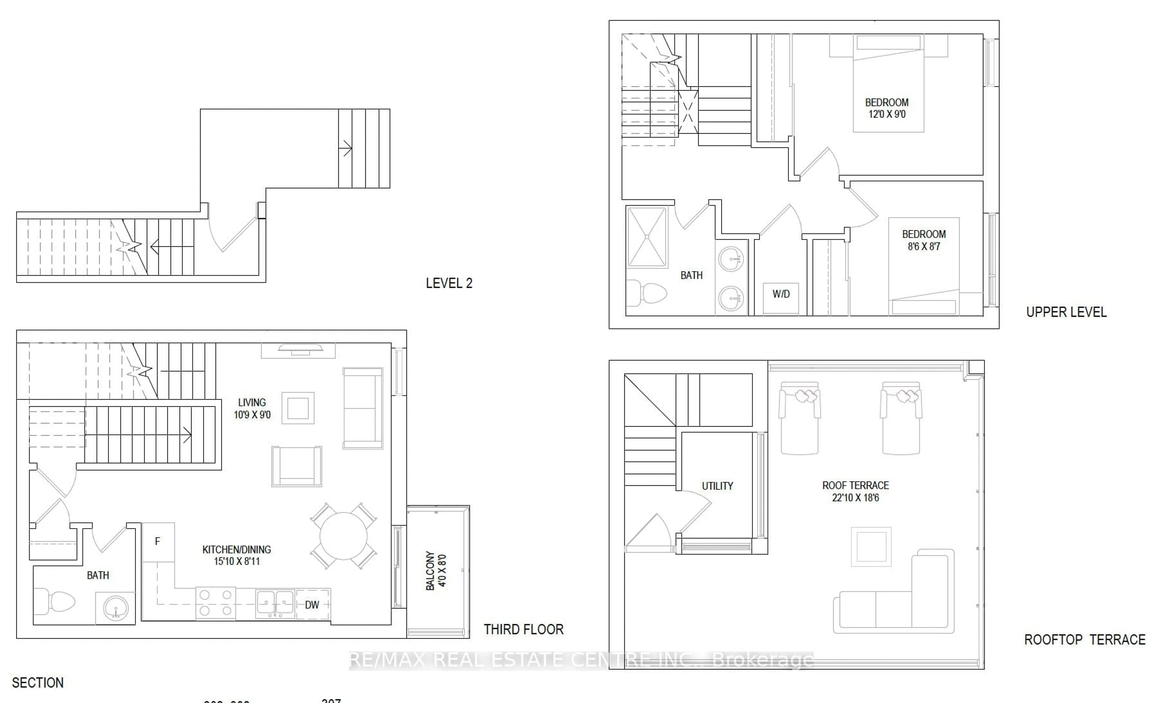 Floor plan for 3445 Sheppard Ave #307, Toronto Ontario M1T 3K5