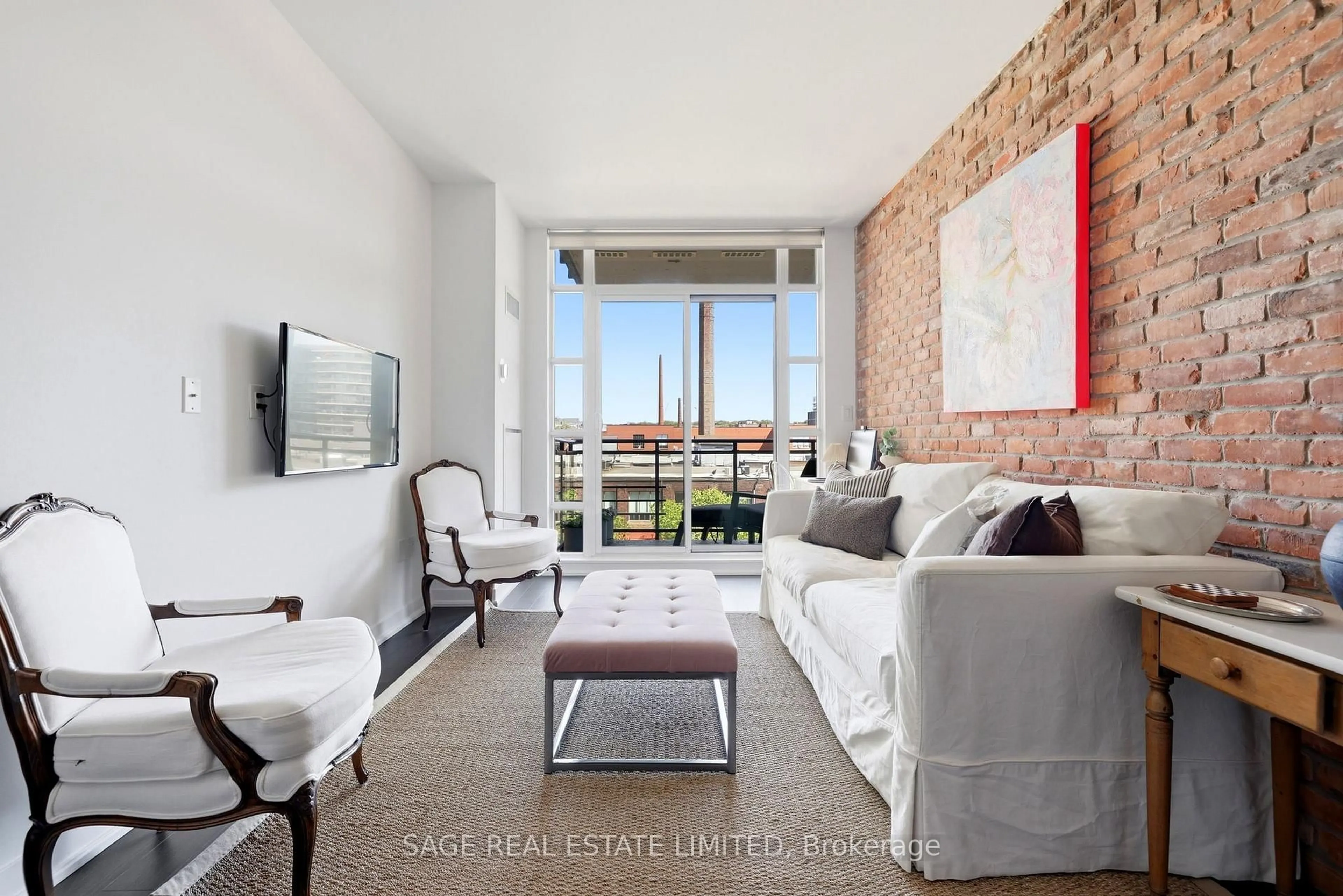 Living room with furniture, unknown for 88 Colgate Ave #402, Toronto Ontario M4M 0A6