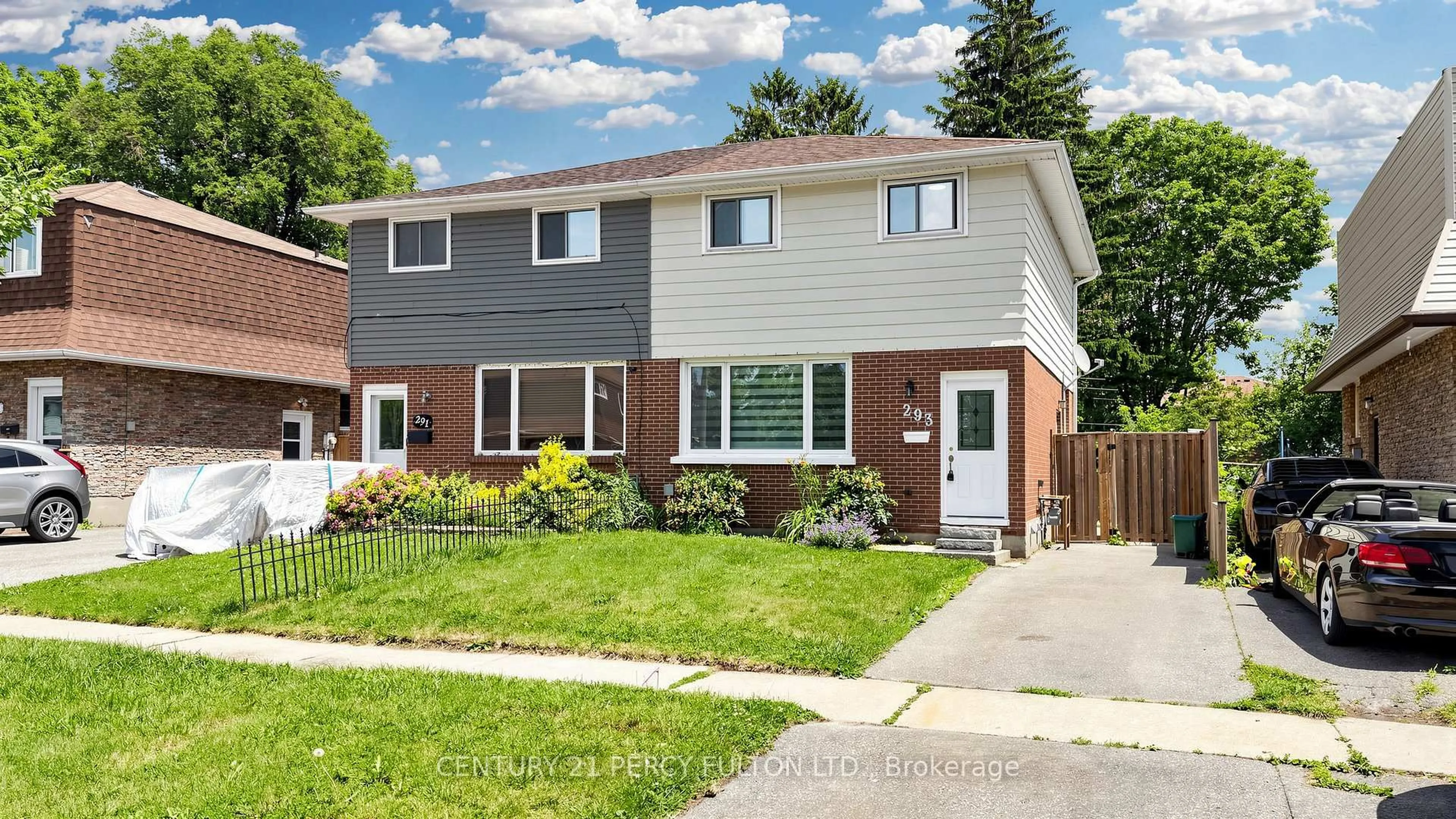 Home with brick exterior material, street for 293 Kinmount Cres, Oshawa Ontario L1J 3T8