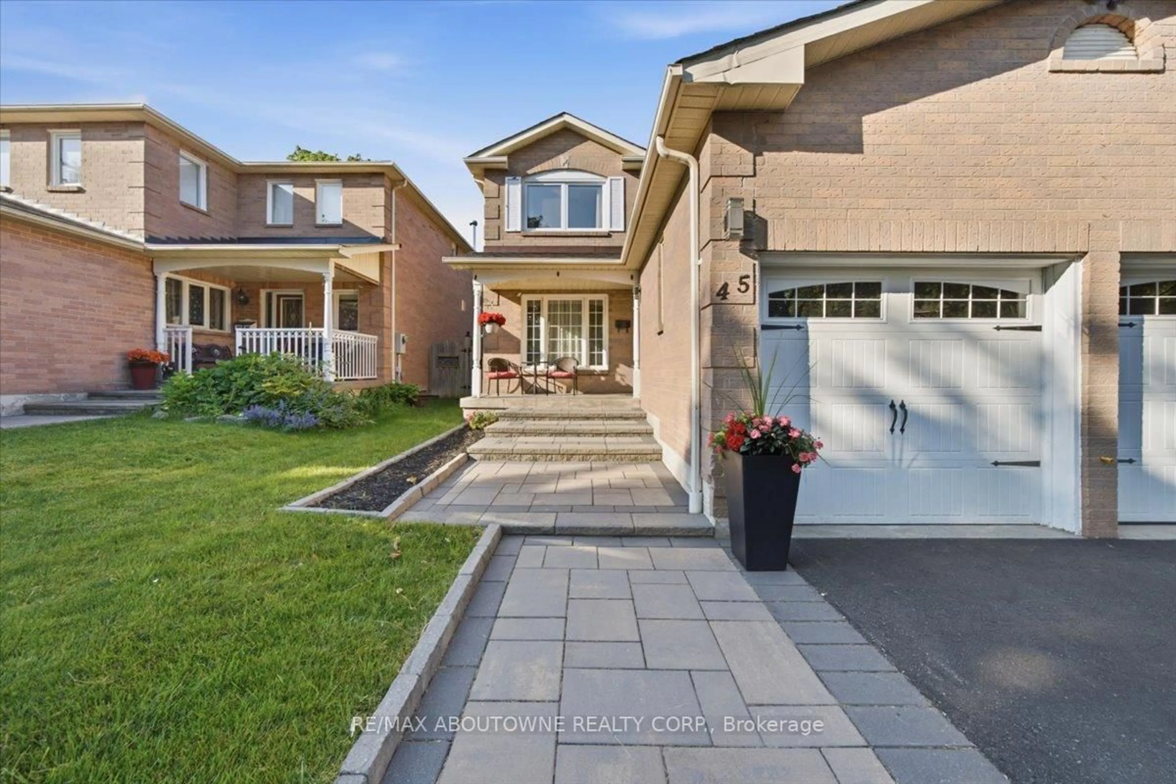Home with brick exterior material, street for 45 Willcocks Cres, Ajax Ontario L1T 3L8
