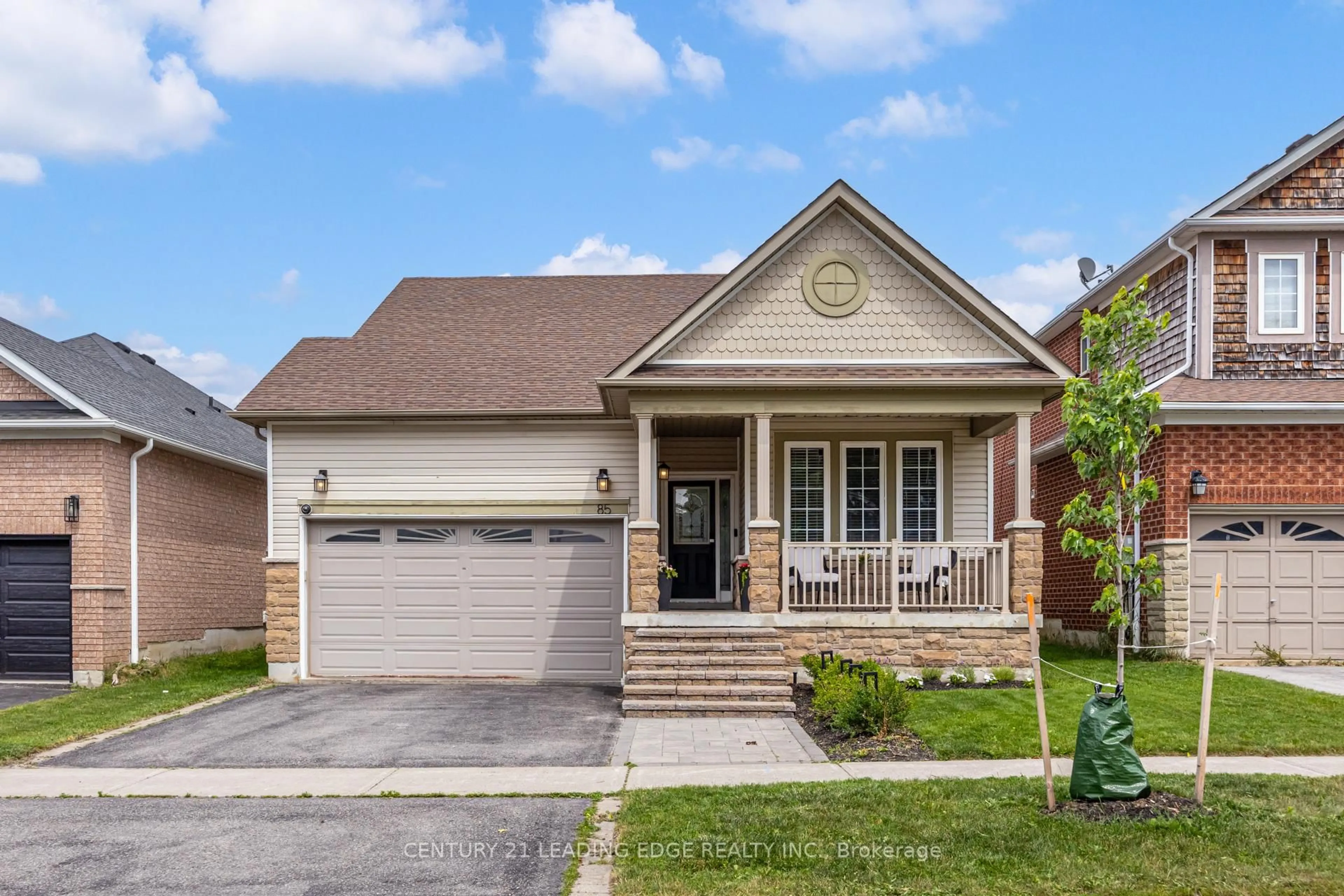 Home with brick exterior material, street for 85 DARIUS HARNS Dr, Whitby Ontario L1M 2G2