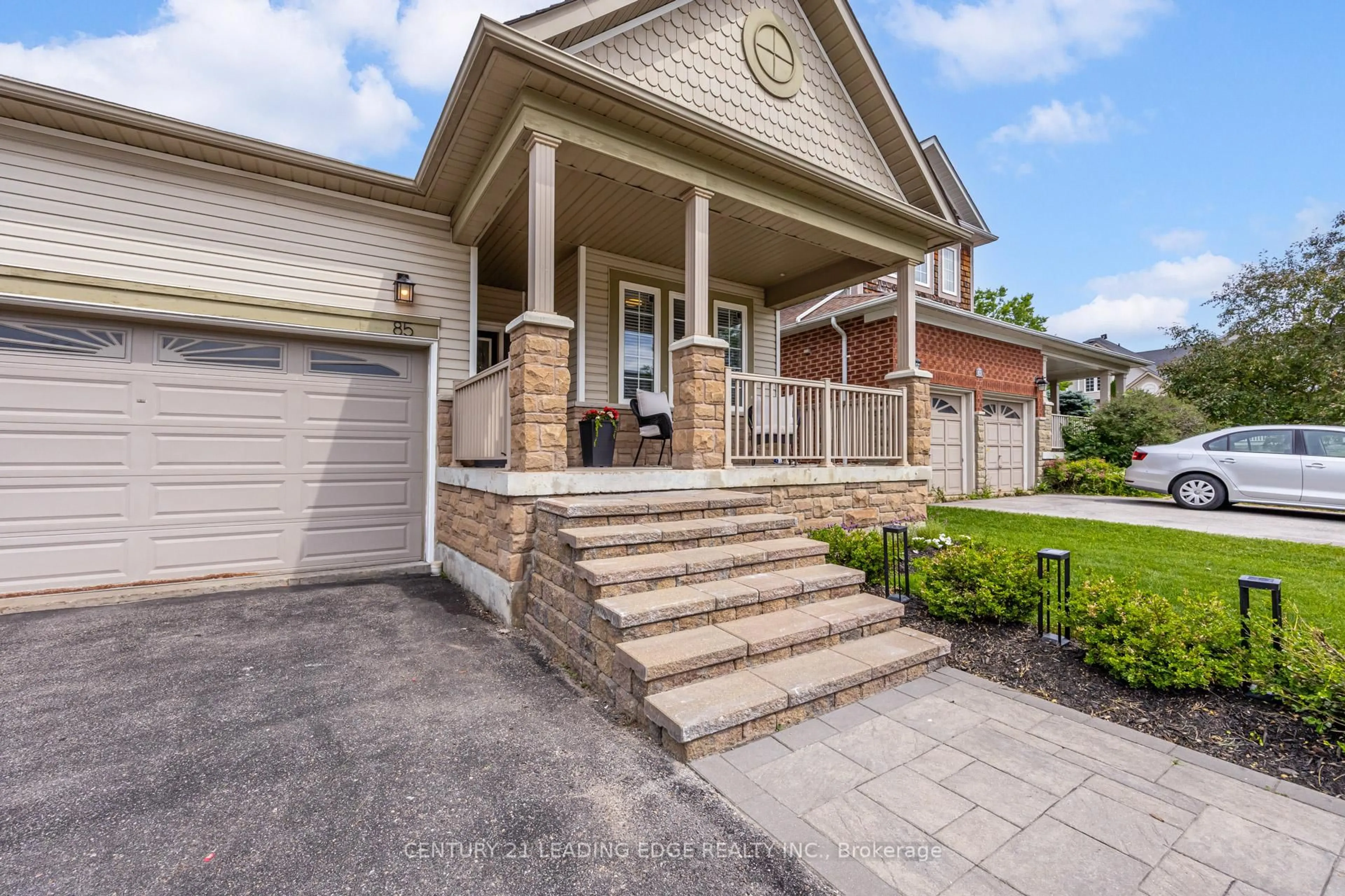 Home with brick exterior material, street for 85 DARIUS HARNS Dr, Whitby Ontario L1M 2G2