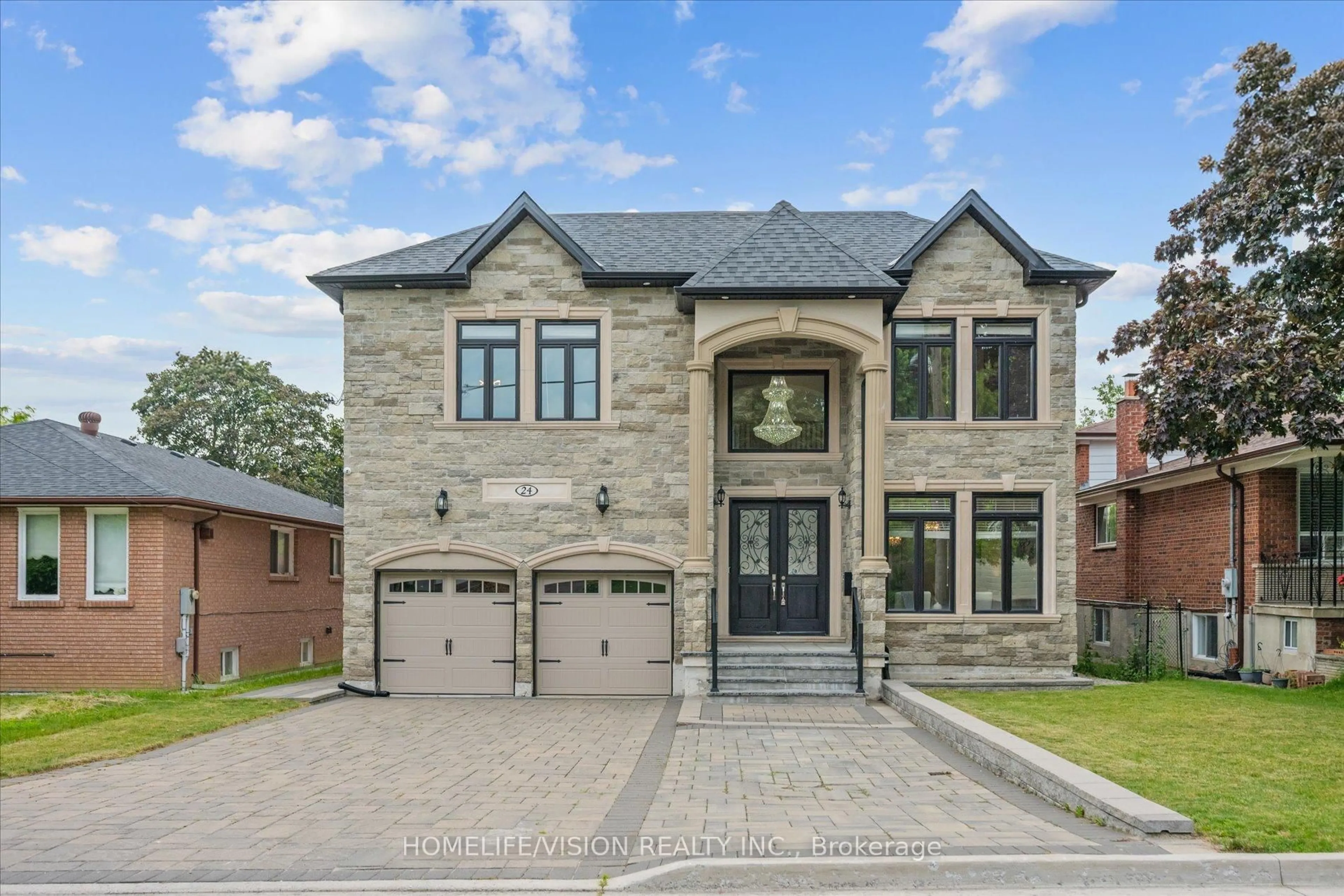 Home with brick exterior material, street for 24 Cedar Brae Blvd, Toronto Ontario M1J 2K3