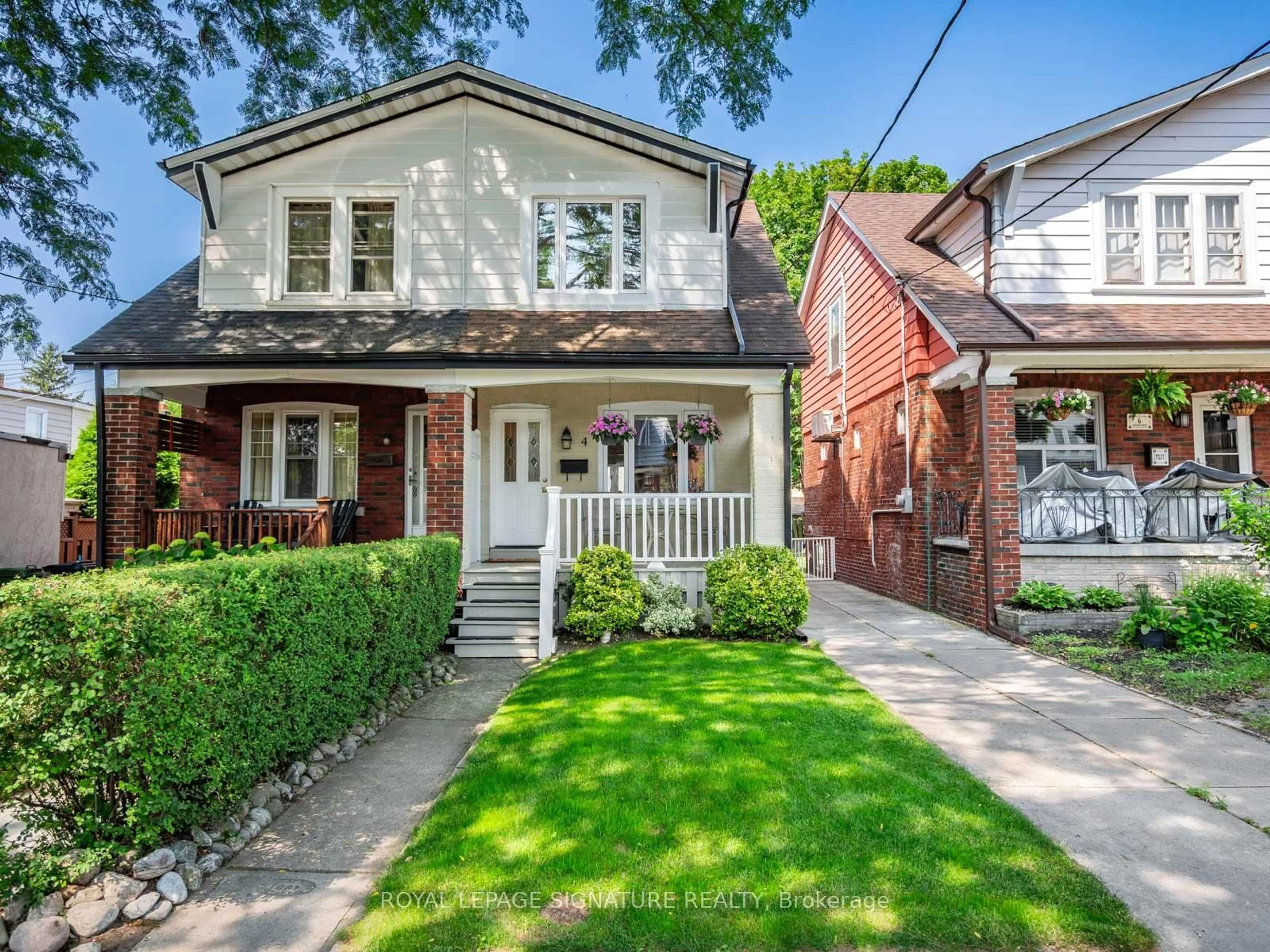 Home with brick exterior material, street for 4 Kimbourne Ave, Toronto Ontario M4J 4J2
