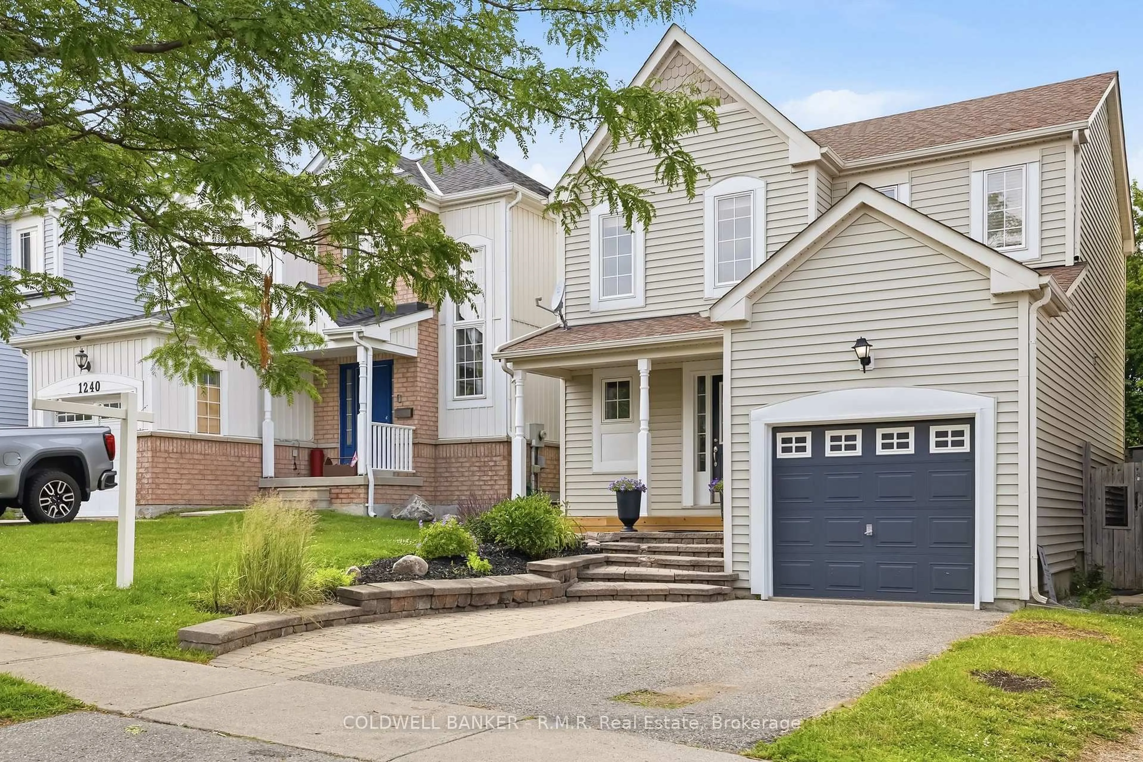 Home with brick exterior material, street for 1244 Ashgrove Cres, Oshawa Ontario L1K 3A4