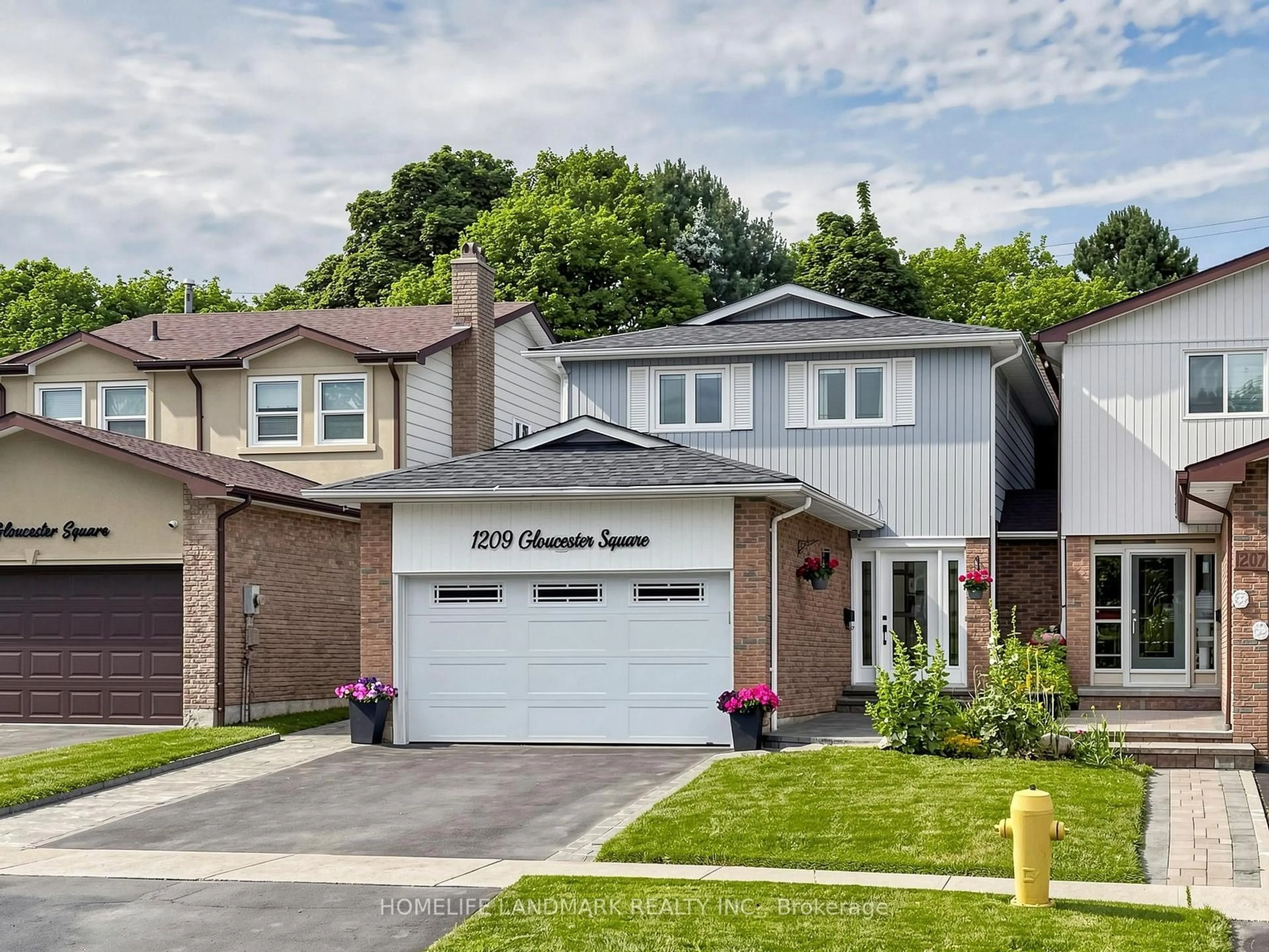 Home with brick exterior material, street for 1209 Gloucester Sq, Pickering Ontario L1V 3P7