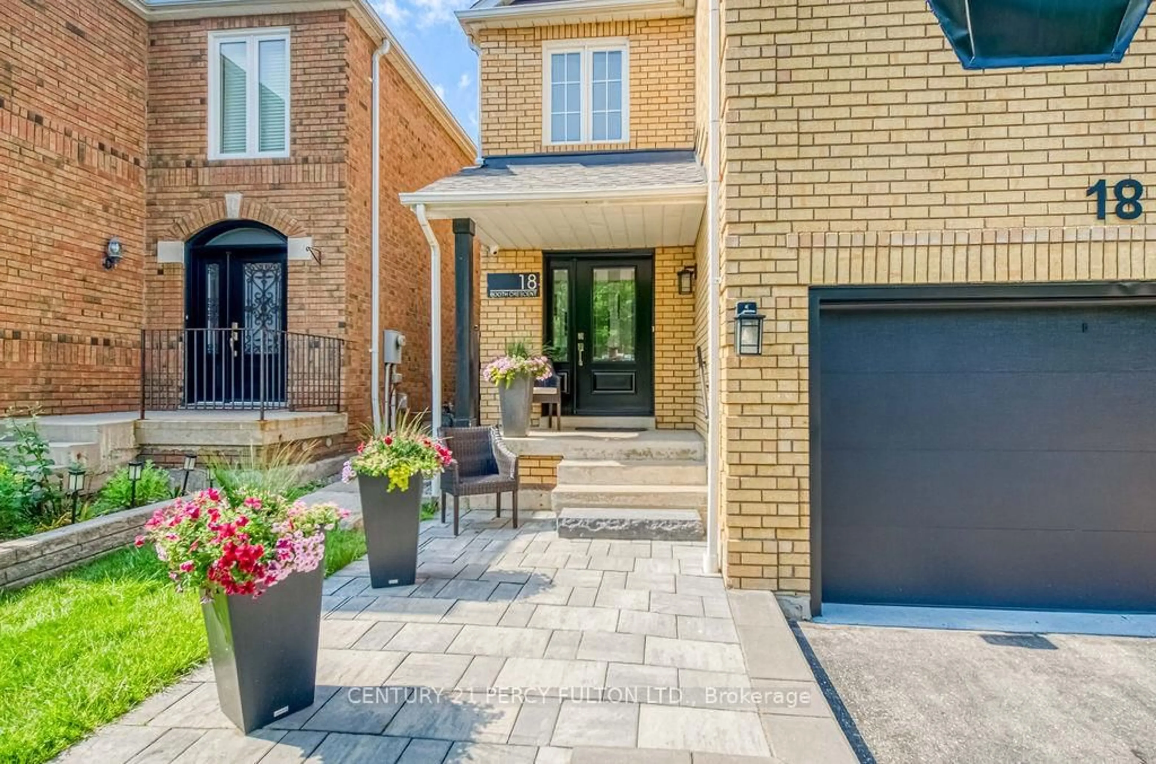 Home with brick exterior material, street for 18 Booth Cres, Ajax Ontario L1Z 1H6