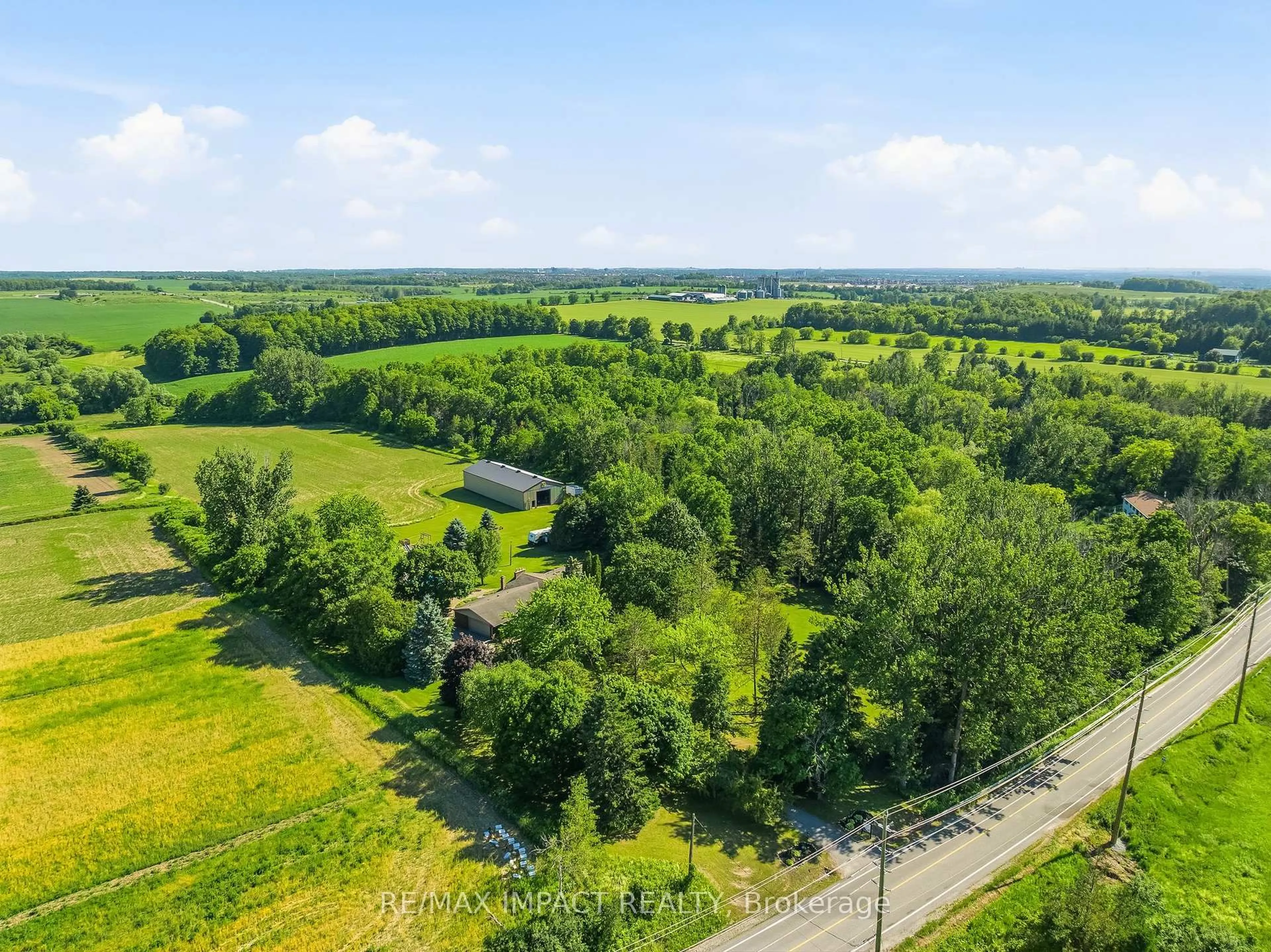 A pic from outside/outdoor area/front of a property/back of a property/a pic from drone, forest/trees view for 1597 Concession Road 7 Rd, Clarington Ontario L0B 1J0