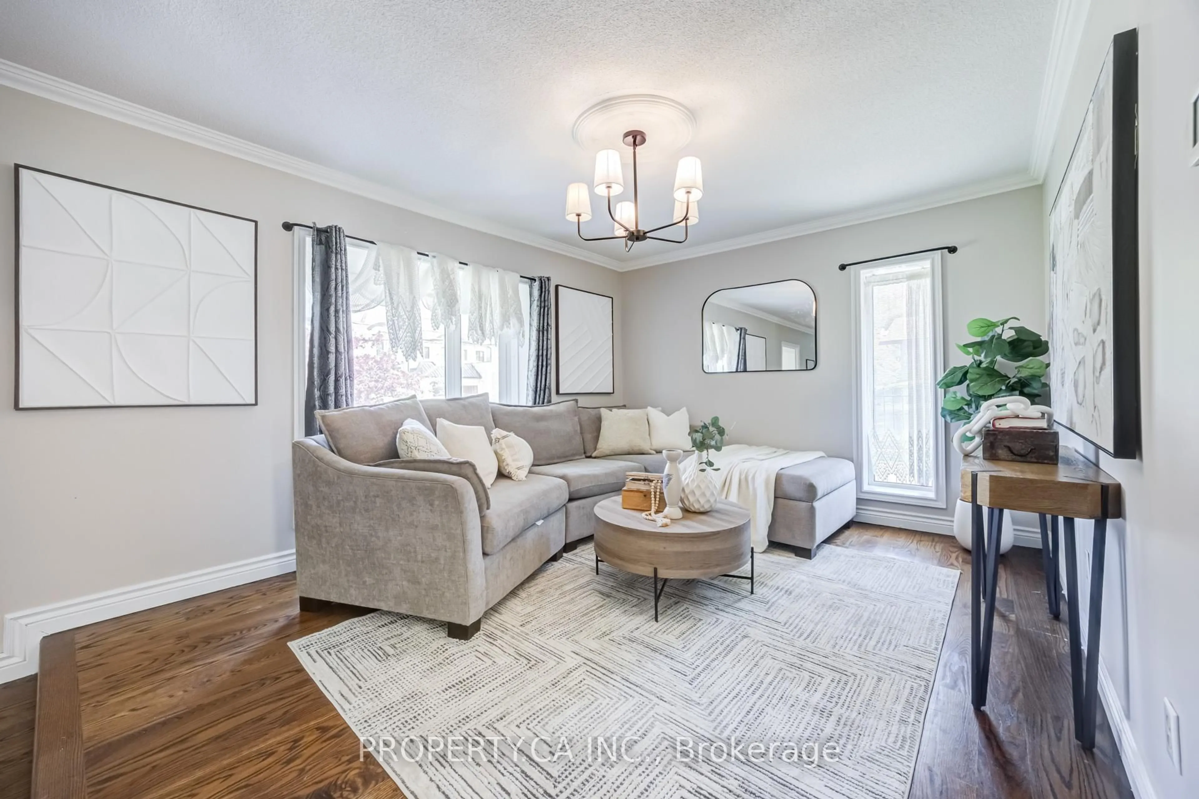 Living room with furniture, unknown for 566 Rougemount Dr, Pickering Ontario L1W 2C1