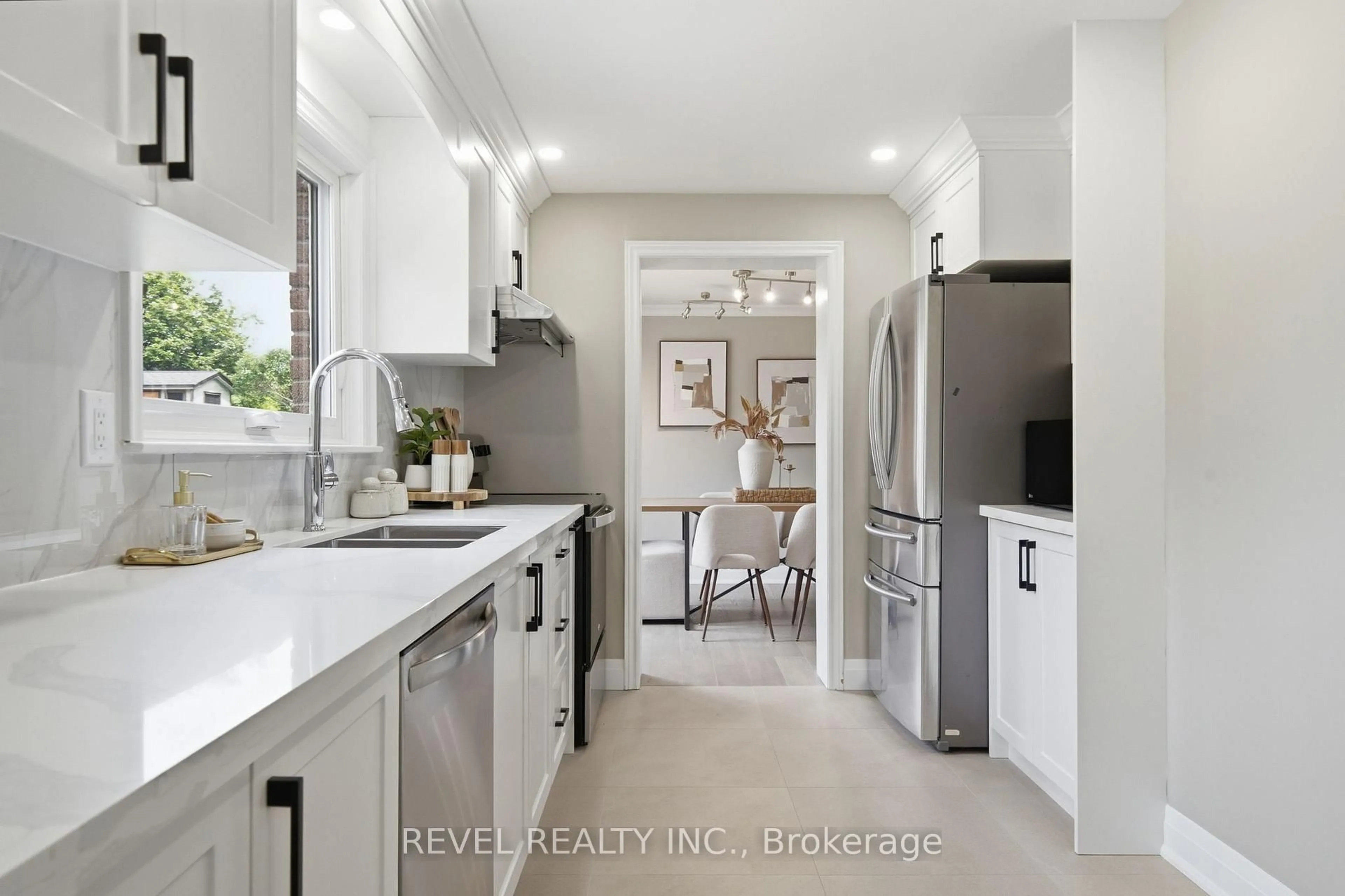 Open concept kitchen, ceramic/tile floor for 96 Bolland Cres, Ajax Ontario L1S 3G9