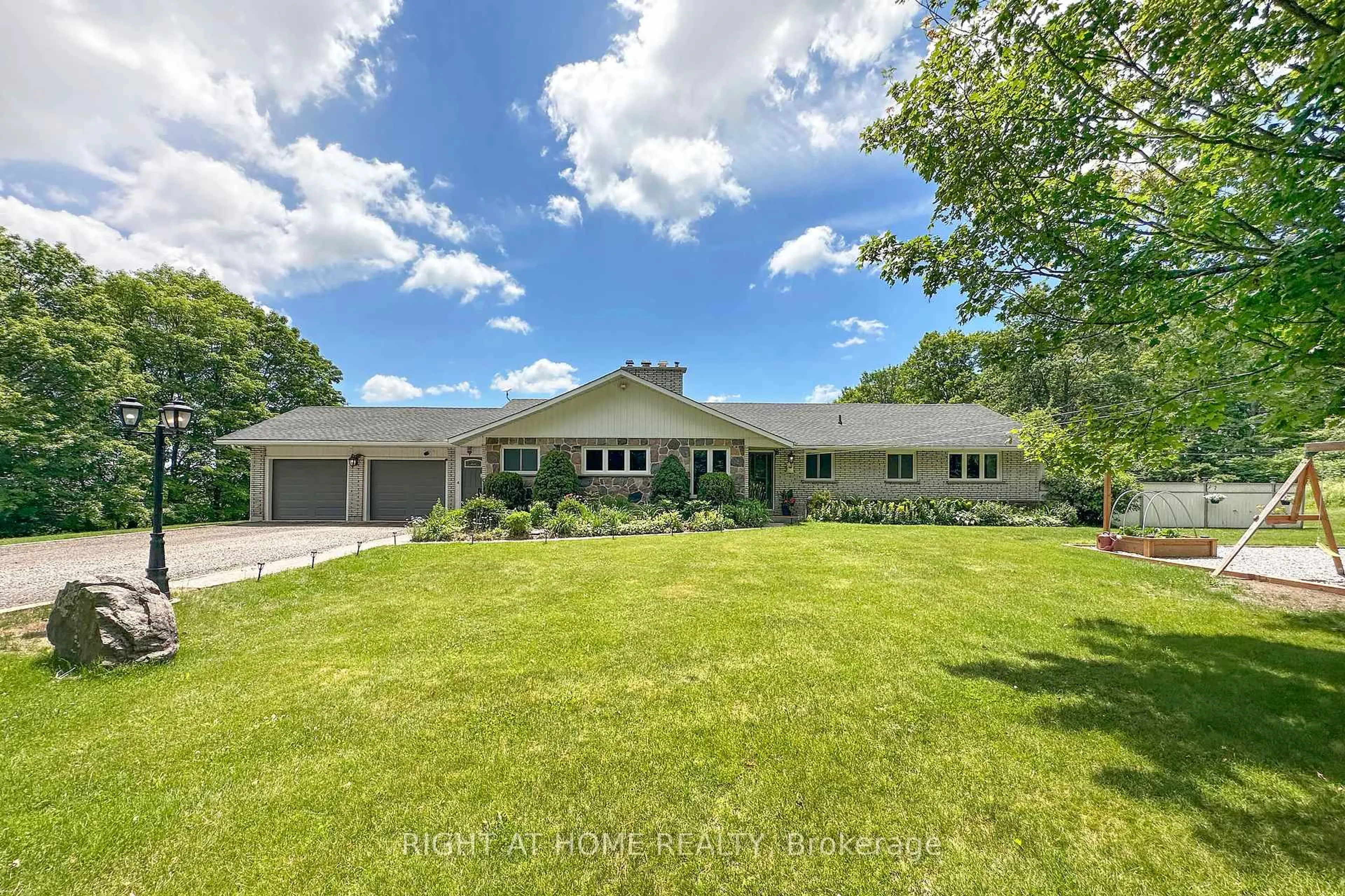 A pic from outside/outdoor area/front of a property/back of a property/a pic from drone, street for 3710 Skelding Rd, Clarington Ontario L0B 1M0