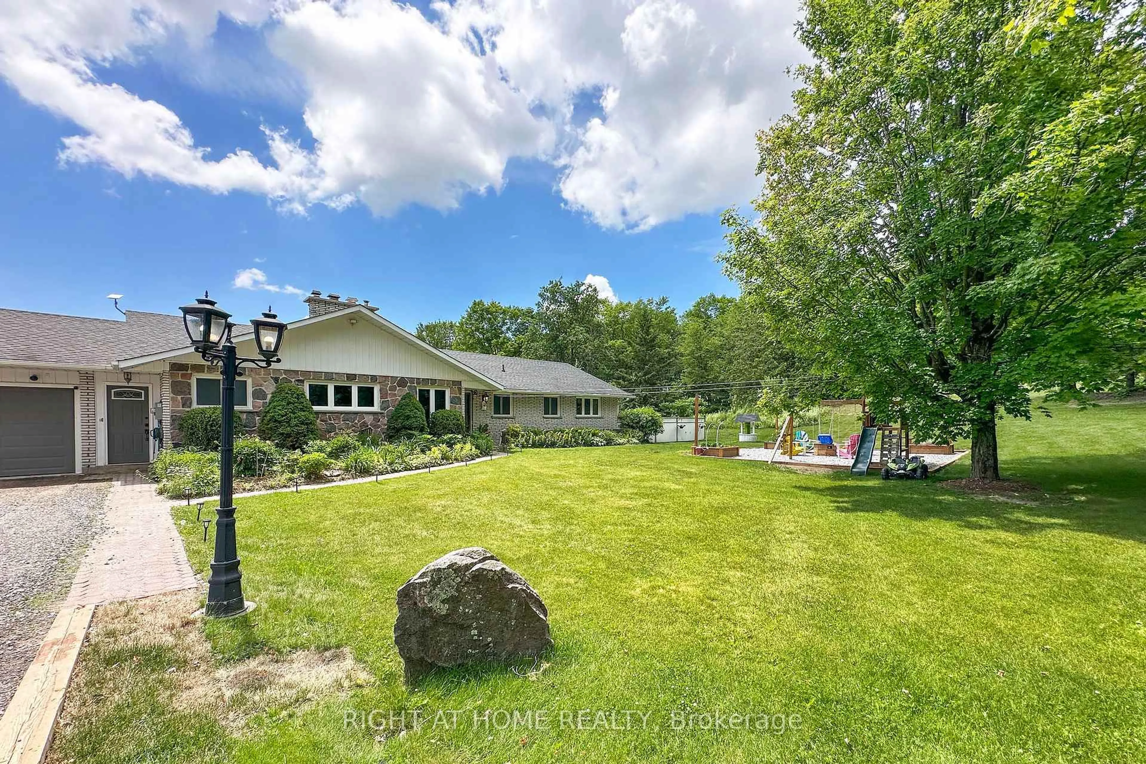 A pic from outside/outdoor area/front of a property/back of a property/a pic from drone, water/lake/river/ocean view for 3710 Skelding Rd, Clarington Ontario L0B 1M0