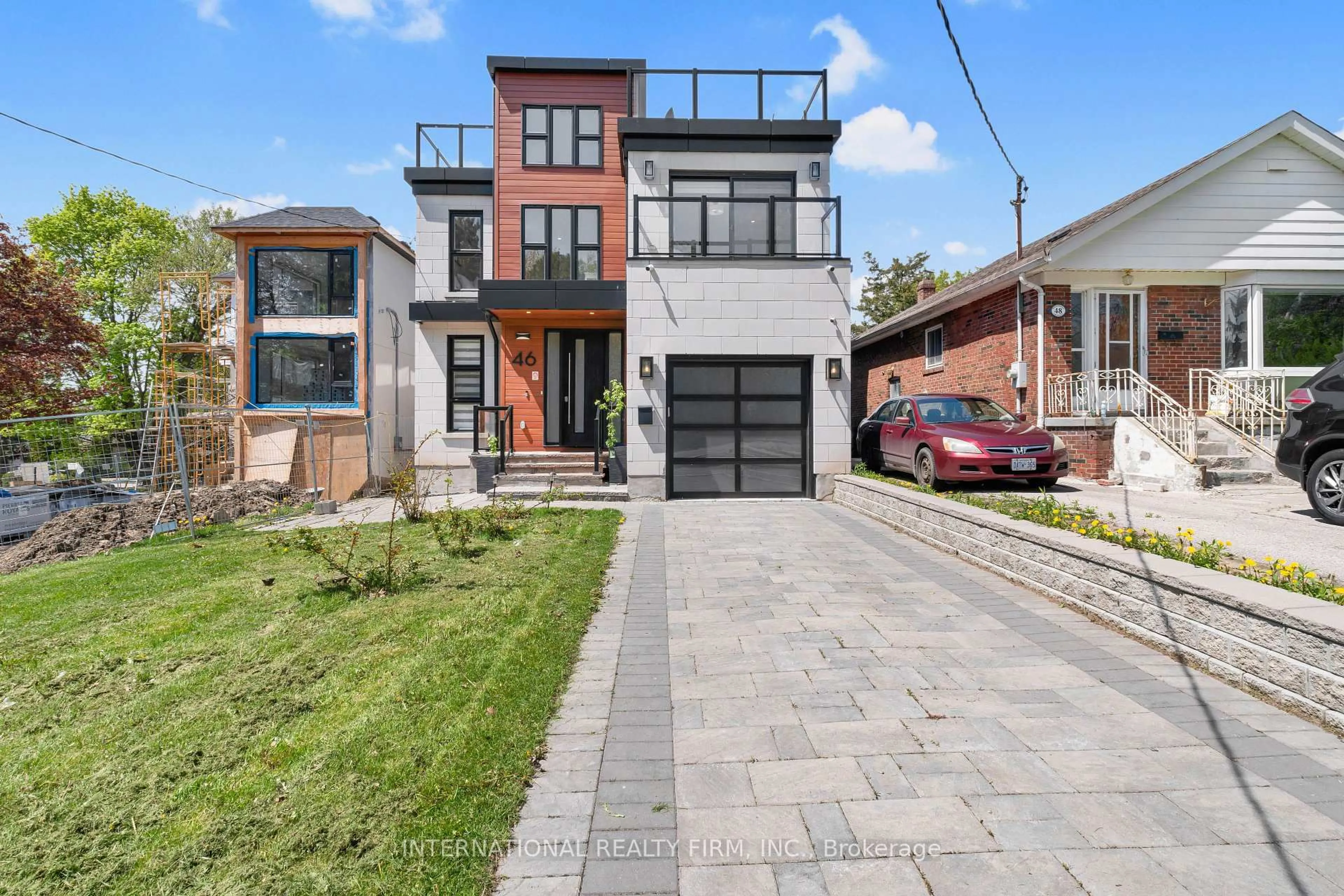 Home with brick exterior material, street for 46 Sunnypoint Cres, Toronto Ontario M1M 1B9
