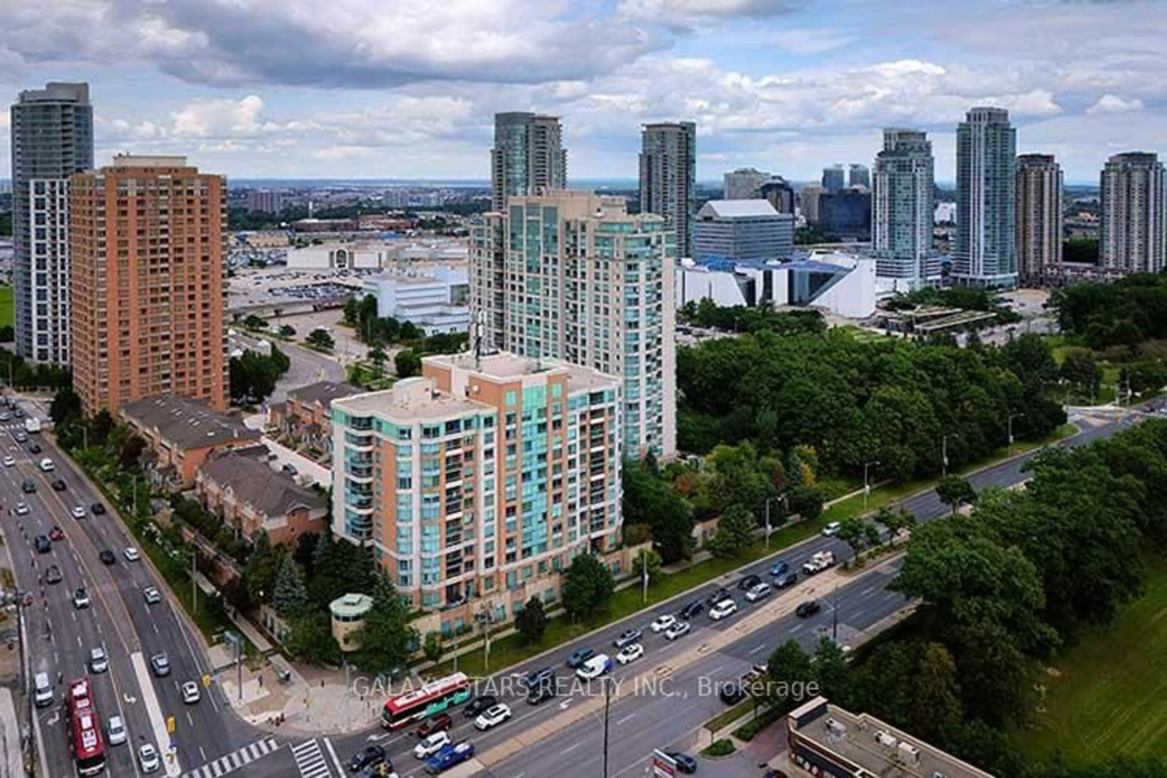 A pic from outside/outdoor area/front of a property/back of a property/a pic from drone, city buildings view from balcony for 123 Omni Dr #669, Toronto Ontario M1P 5A8