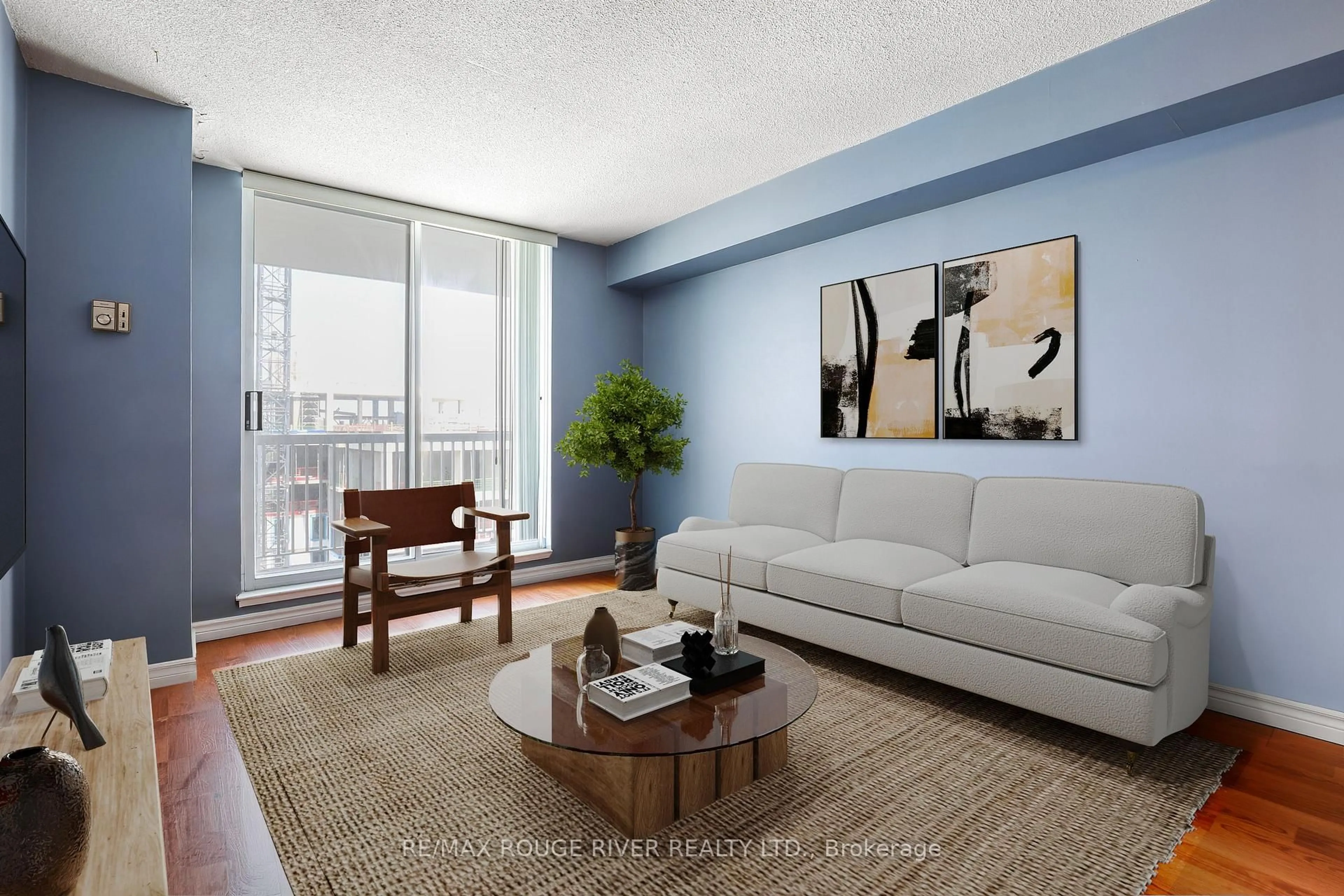 Living room with furniture, unknown for 15 Sewells Rd #1005, Toronto Ontario M1B 3V7