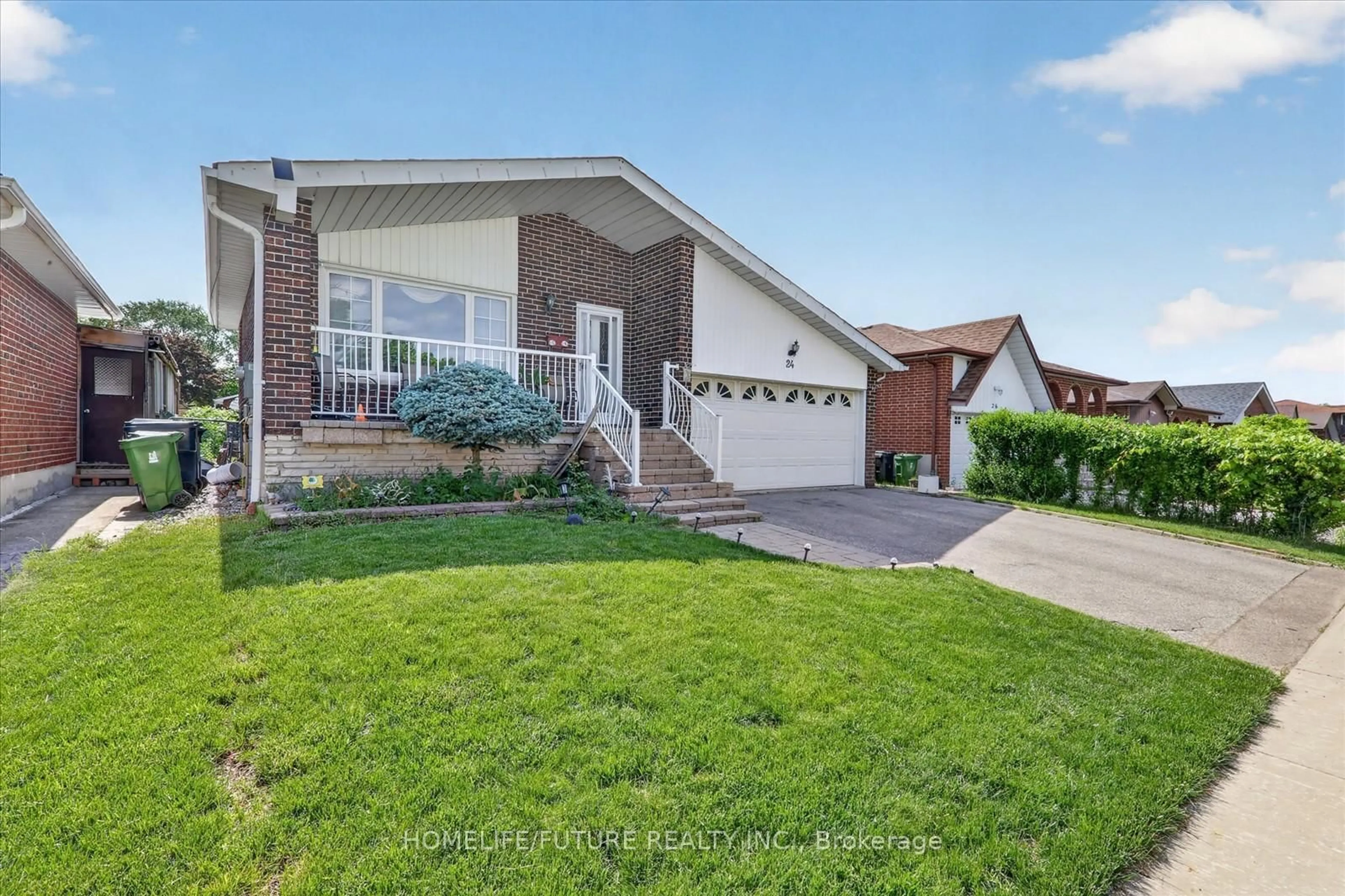 Home with brick exterior material, street for 24 Cleethorpes Blvd, Toronto Ontario M1S 3T3