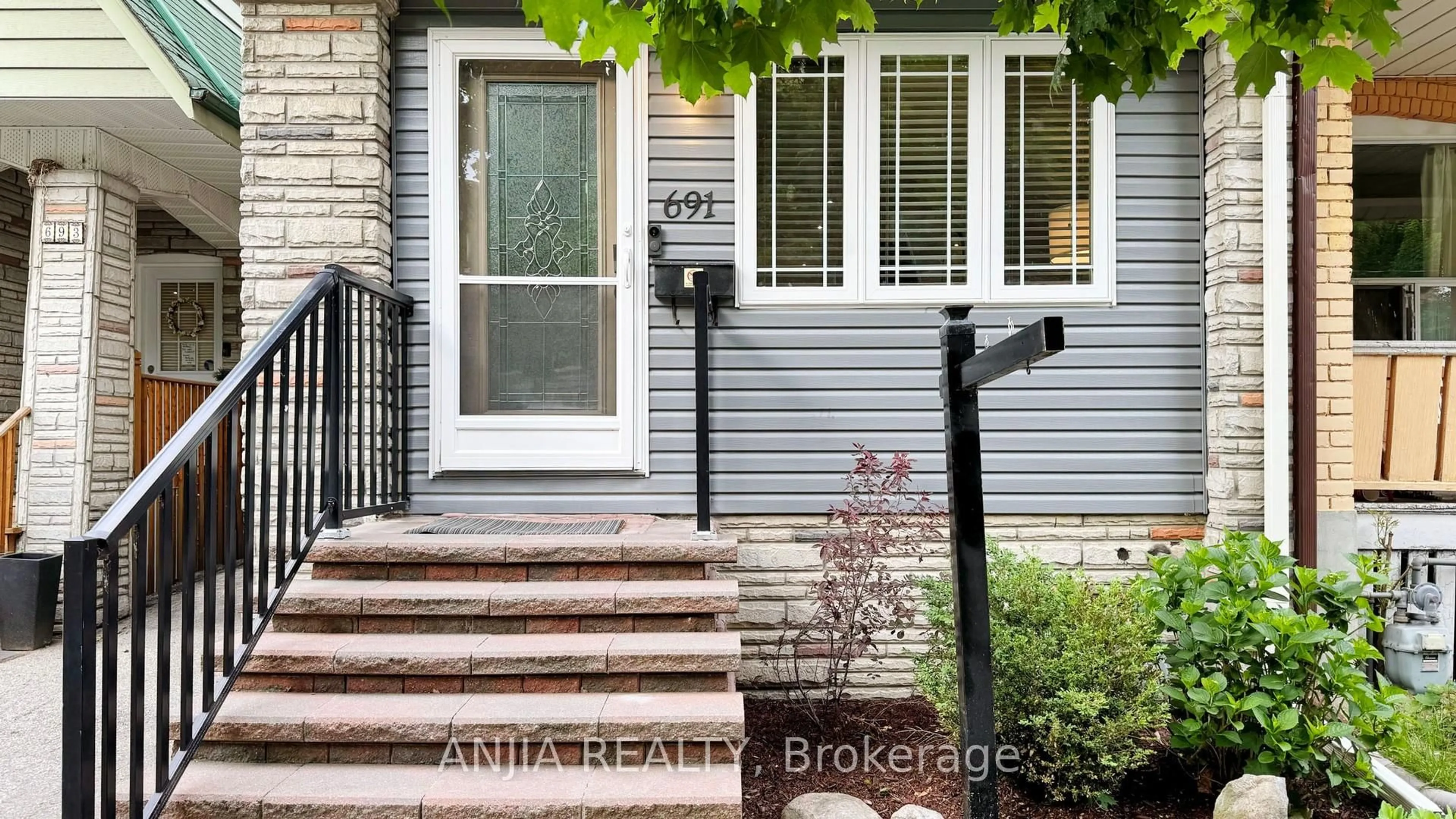 Home with brick exterior material, street for 691 Greenwood Ave, Toronto Ontario M4J 4B6