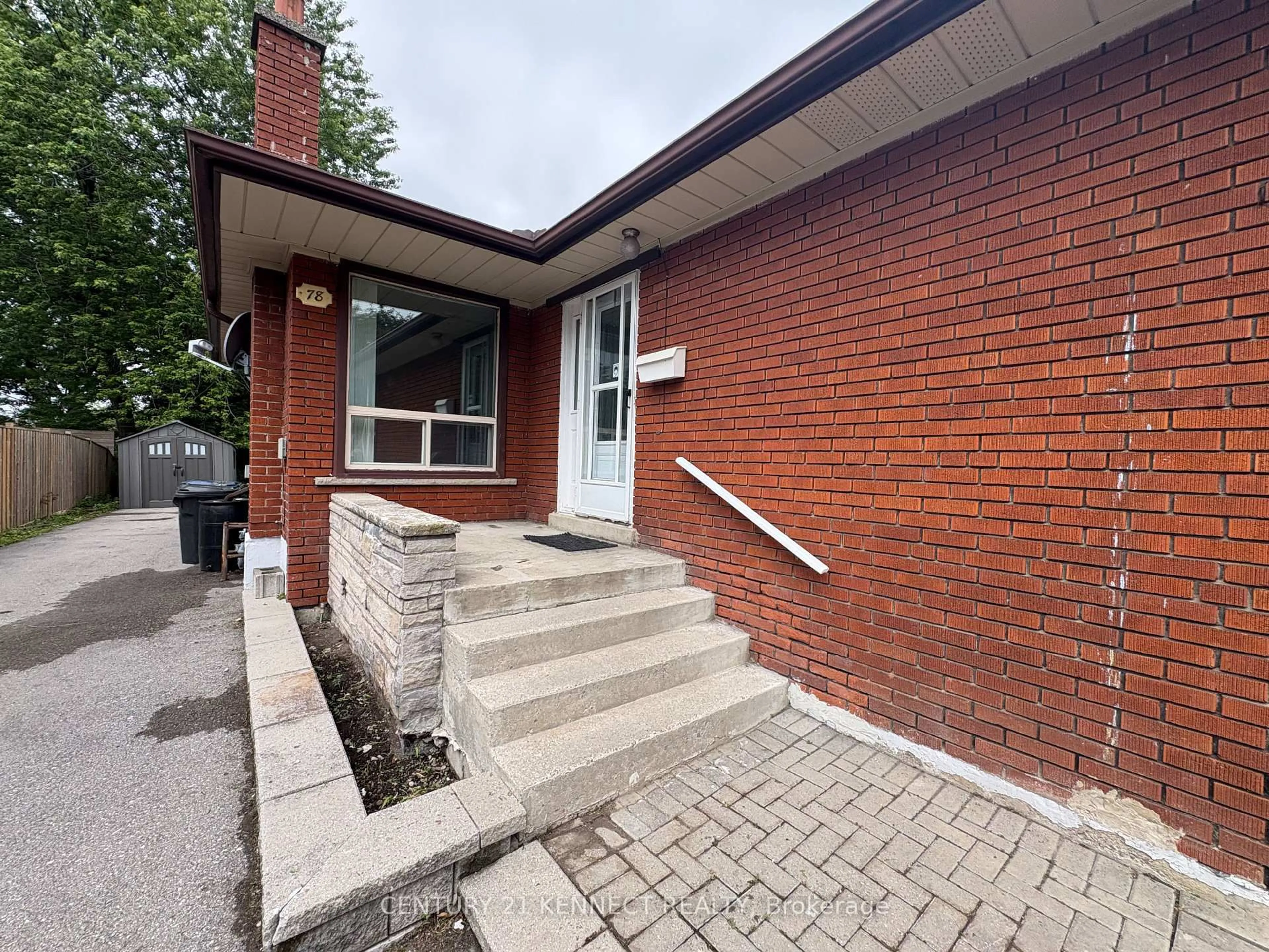 Home with brick exterior material, street for 78 Wishing Well Dr, Toronto Ontario M1T 1J2