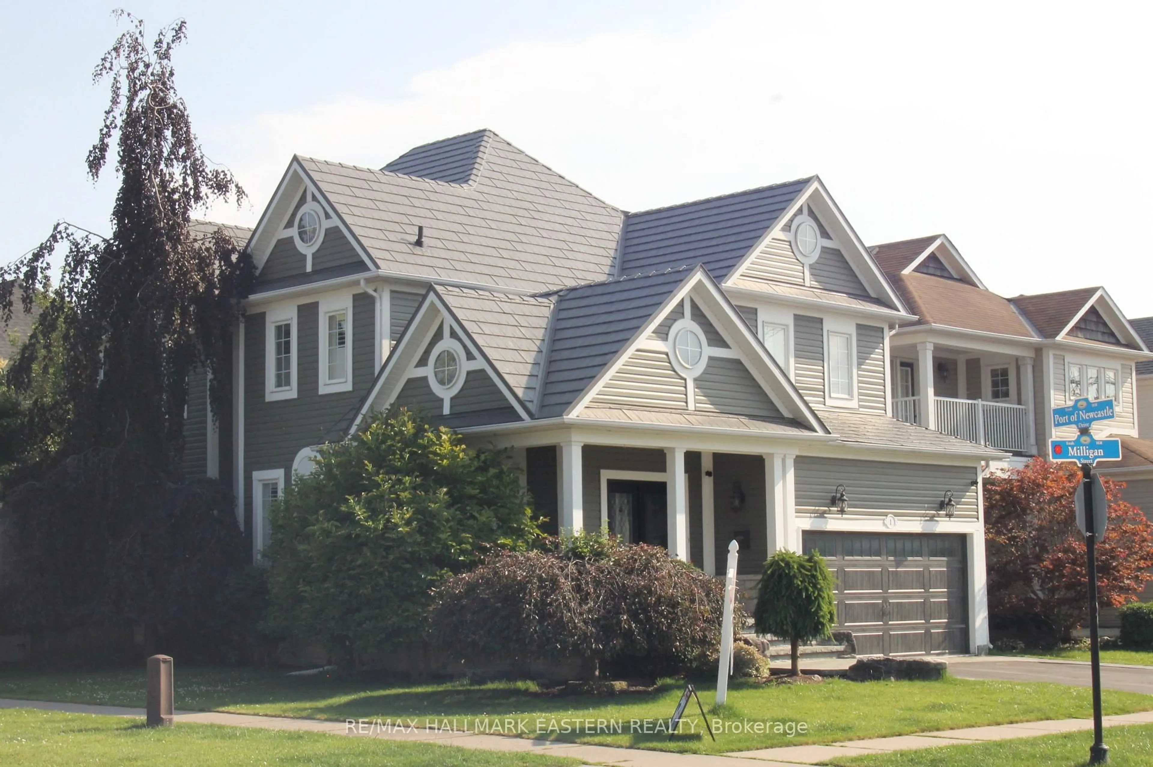 Home with vinyl exterior material, street for 1 Milligan St, Clarington Ontario L1B 1R2