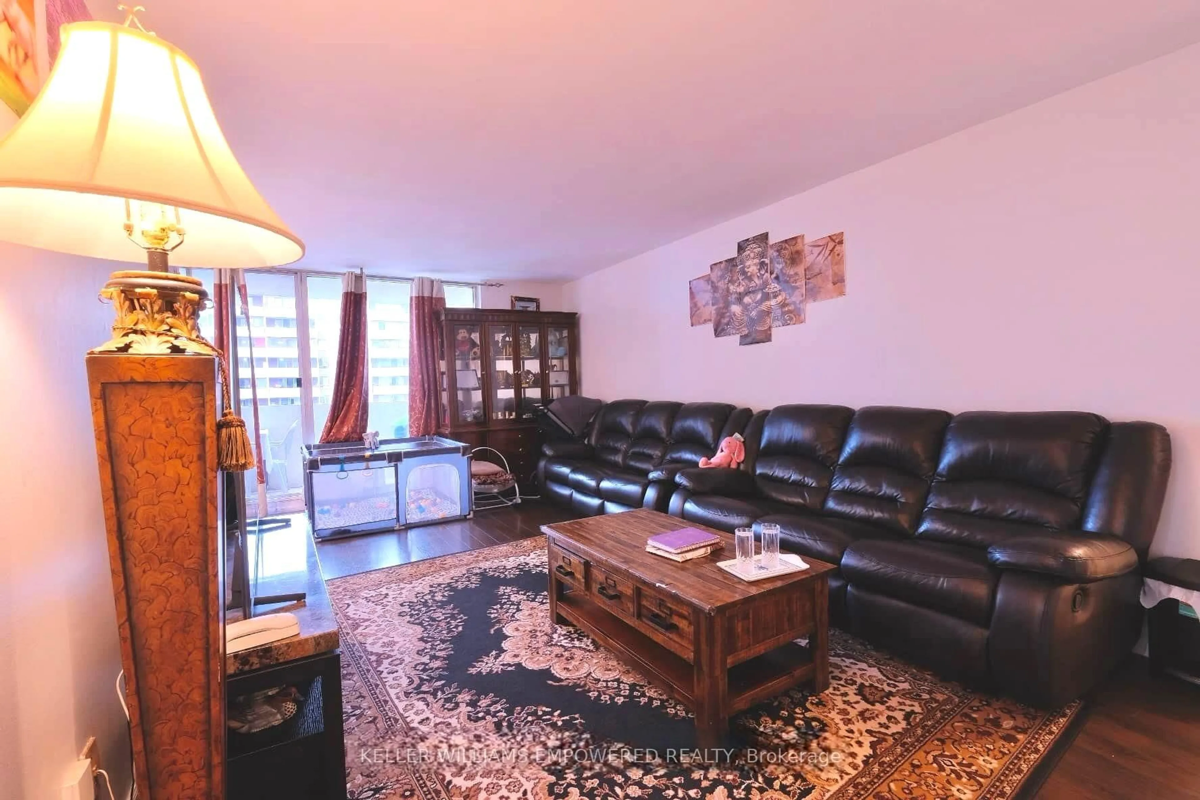 Living room with furniture, unknown for 1 Massey Sq #2603, Toronto Ontario M4C 5L4