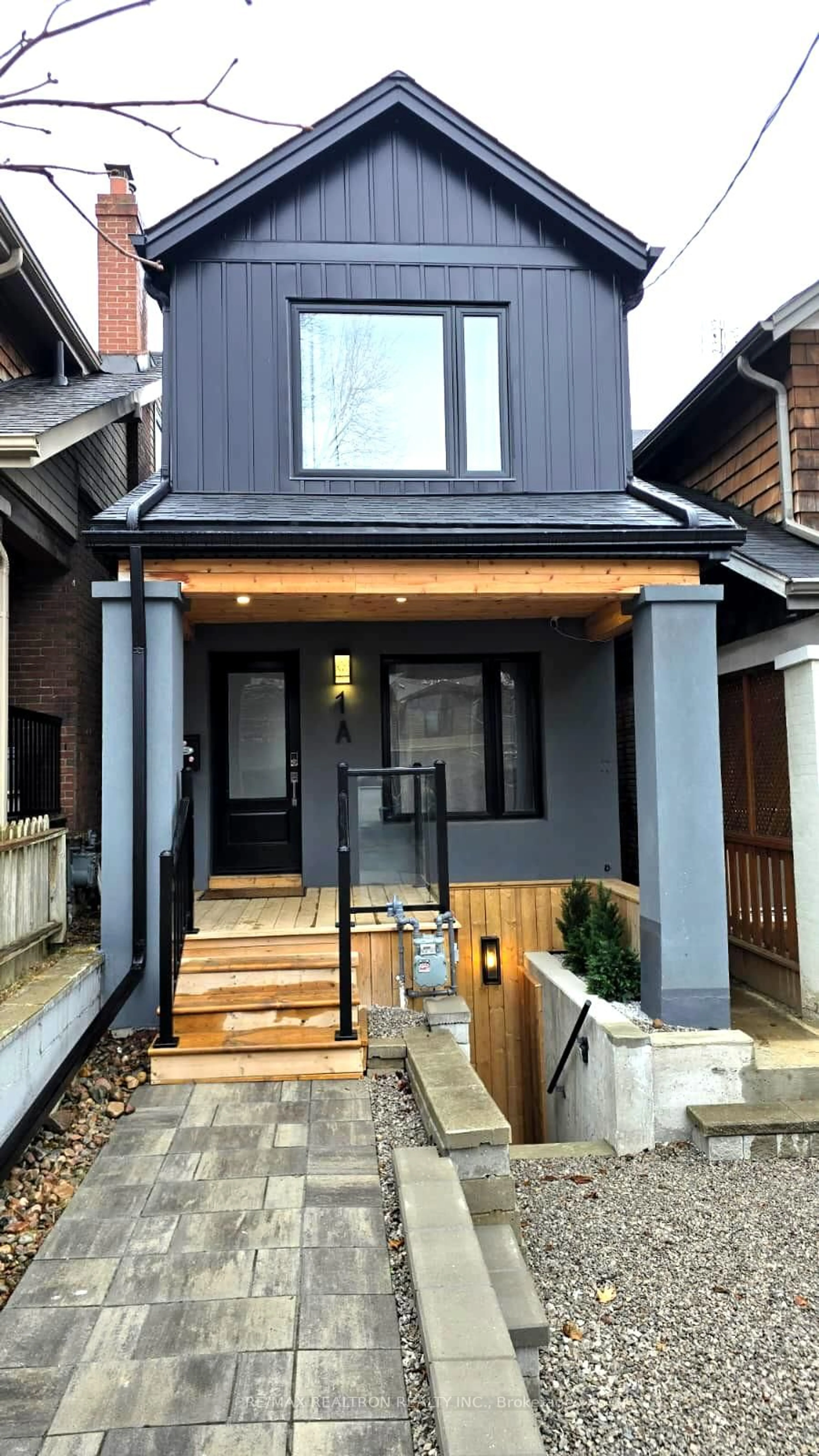 Home with brick exterior material, street for 1A Normandy Blvd, Toronto Ontario M4L 3K1