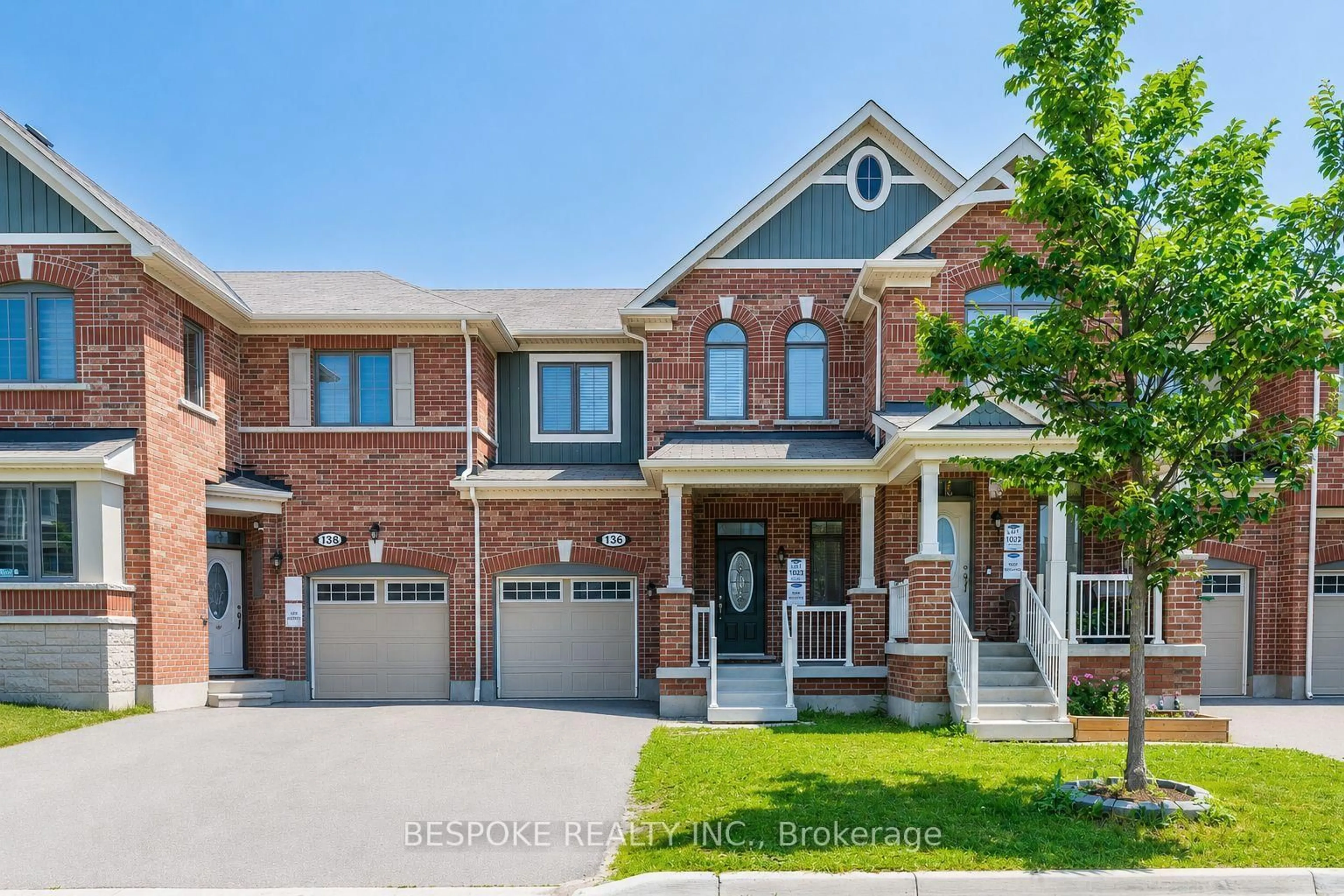 Home with brick exterior material, street for 136 Coho Dr, Whitby Ontario L1P 0K6