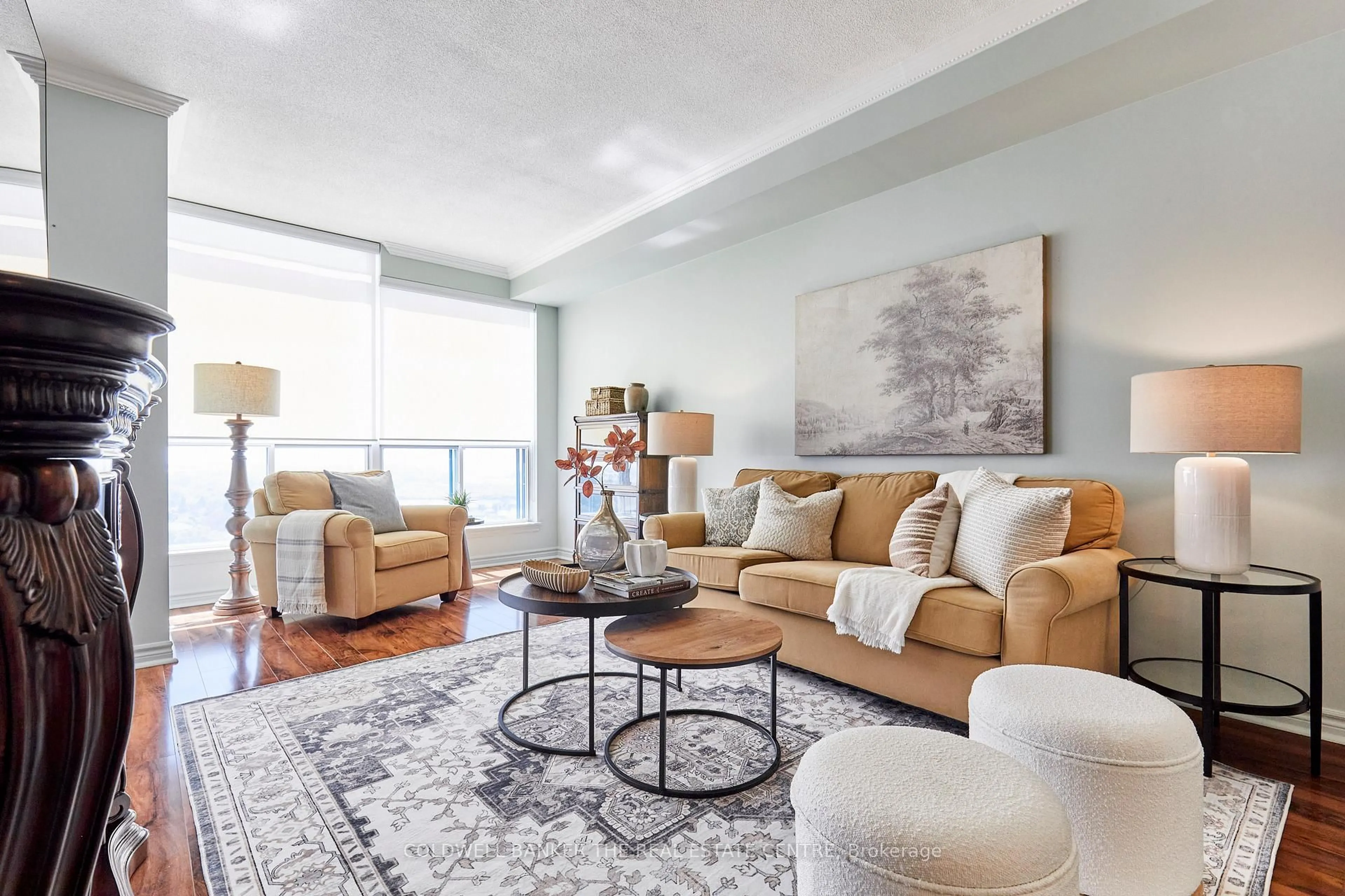 Living room with furniture, unknown for 340 Watson St #MPH04, Whitby Ontario L1N 9G1