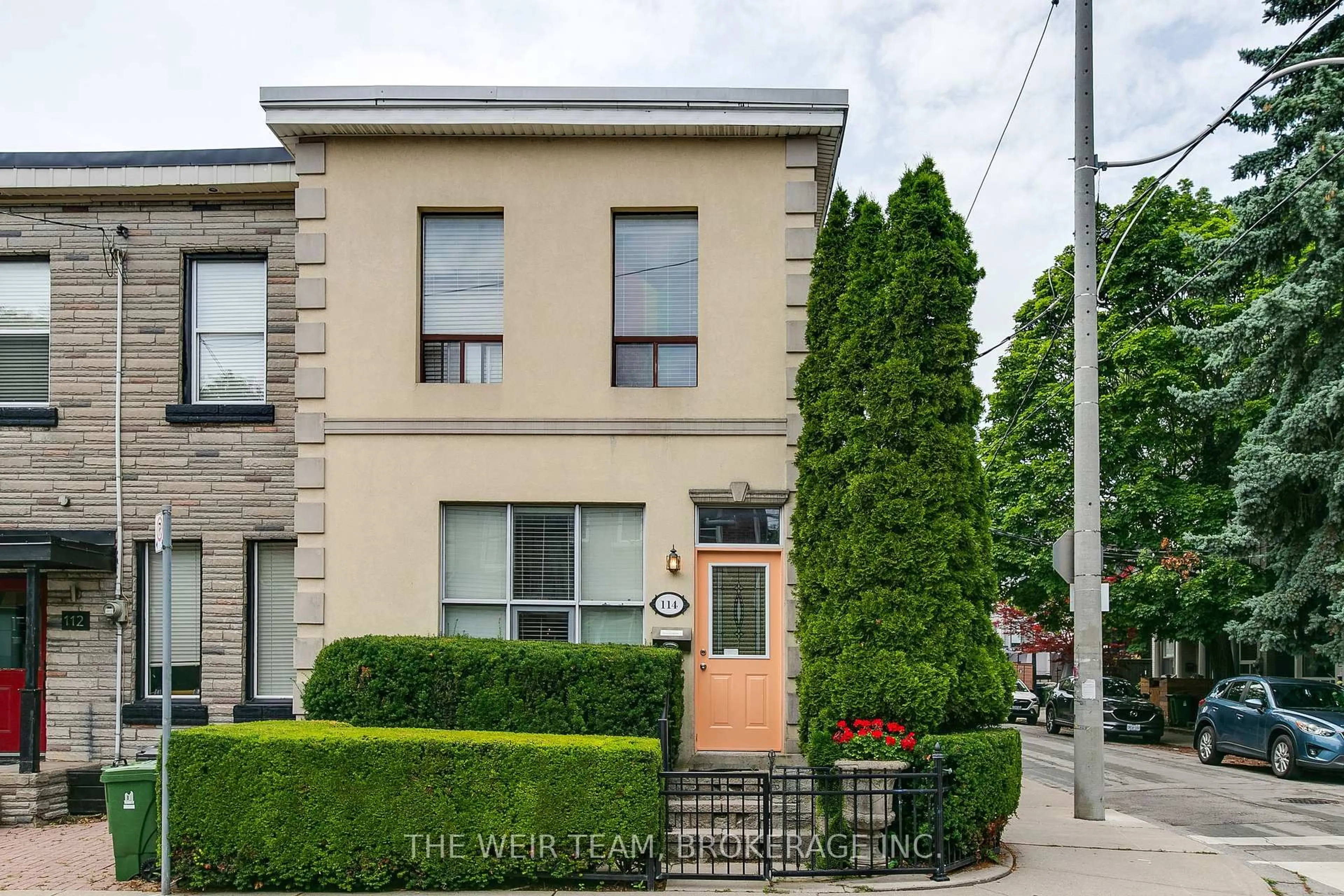 Home with brick exterior material, street for 114 De Grassi St, Toronto Ontario M4M 2K3