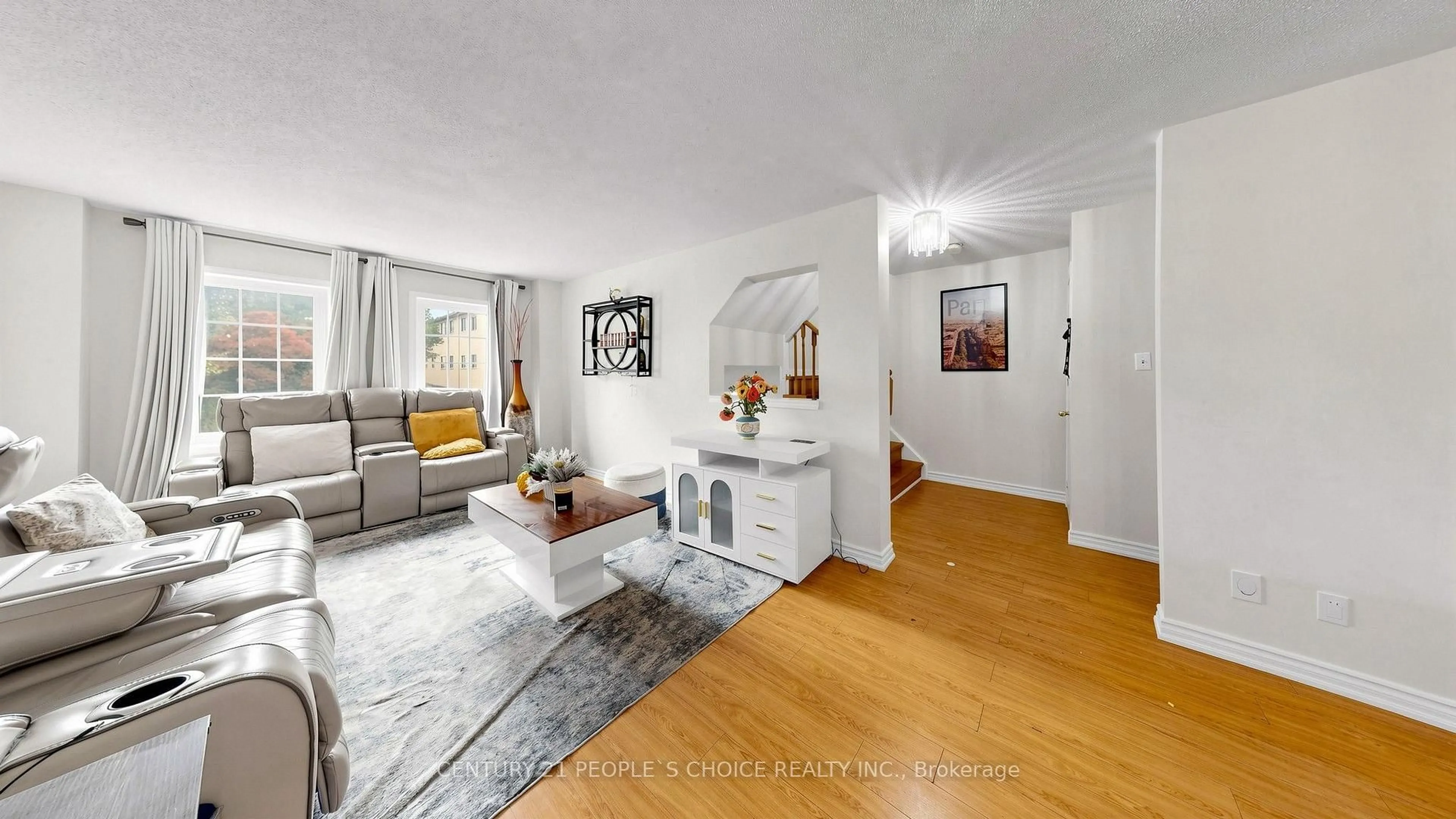 Living room with furniture, unknown for 33 Aspen Park Way #15, Whitby Ontario L1N 9M6