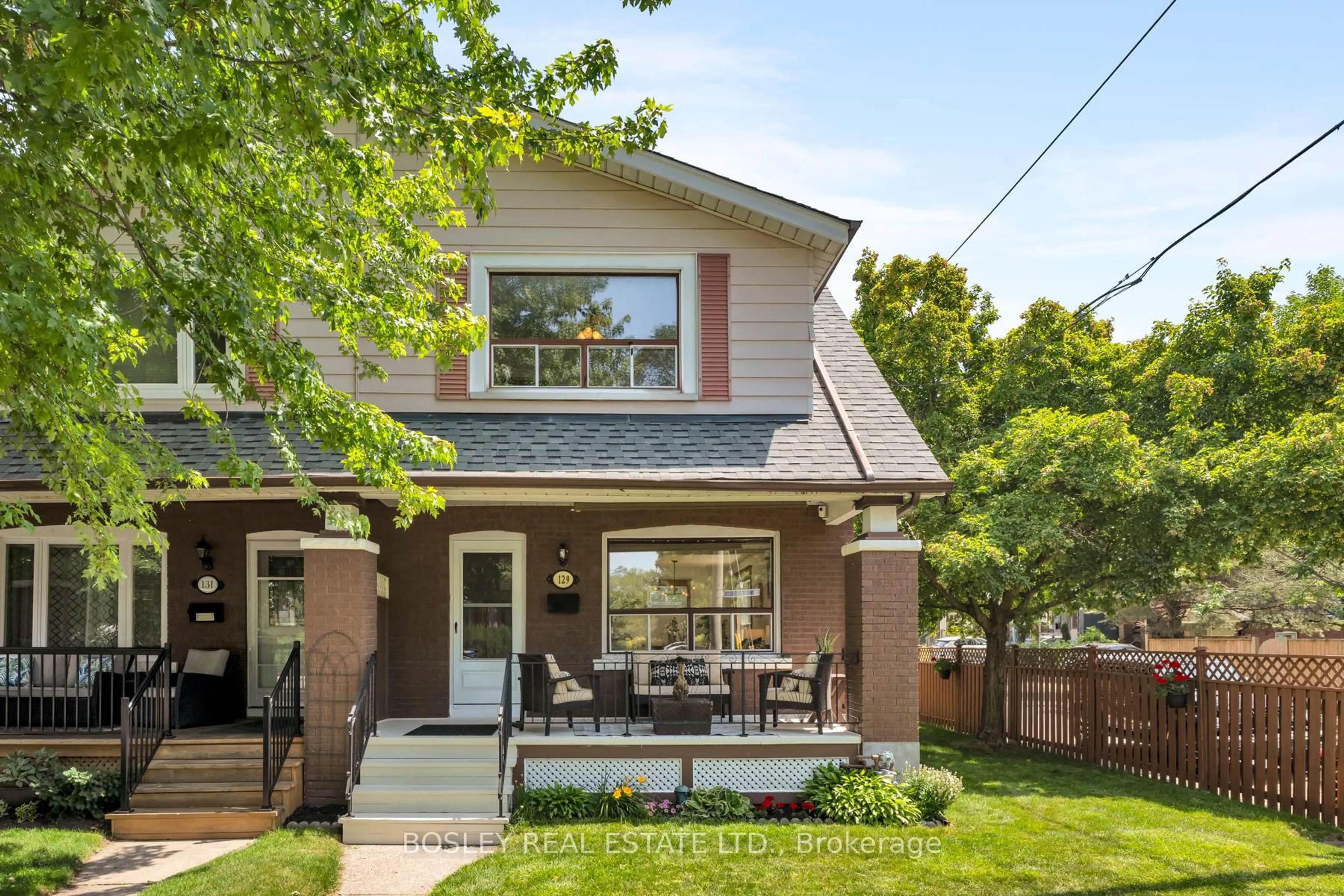 Home with brick exterior material, street for 129 Linsmore Cres, Toronto Ontario M4J 4L1