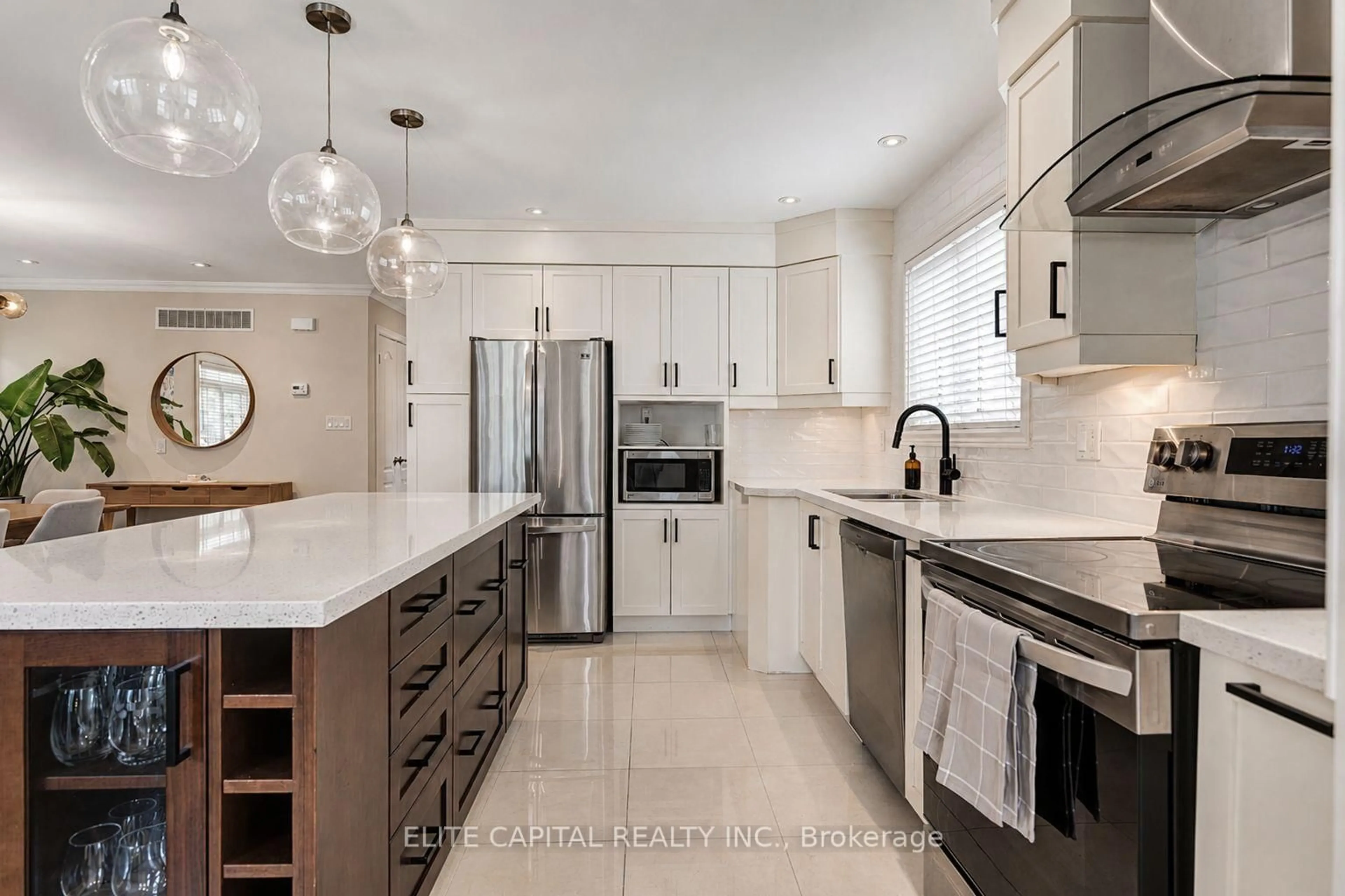 Contemporary kitchen, ceramic/tile floor for 171 Canlish Rd, Toronto Ontario M1P 1T1