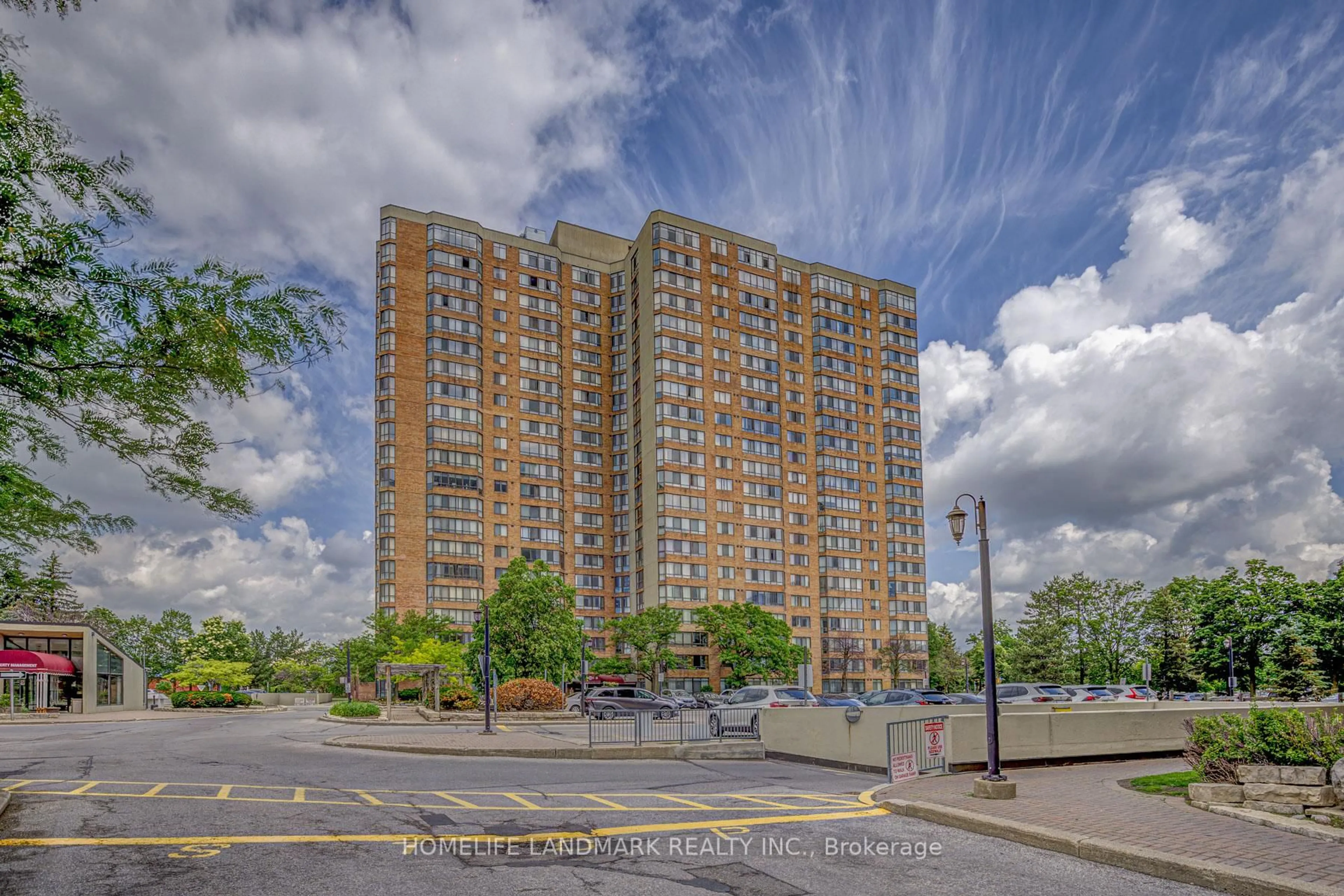 A pic from outside/outdoor area/front of a property/back of a property/a pic from drone, unknown for 25 Bamburgh Circ #2142, Toronto Ontario M1W 3W2