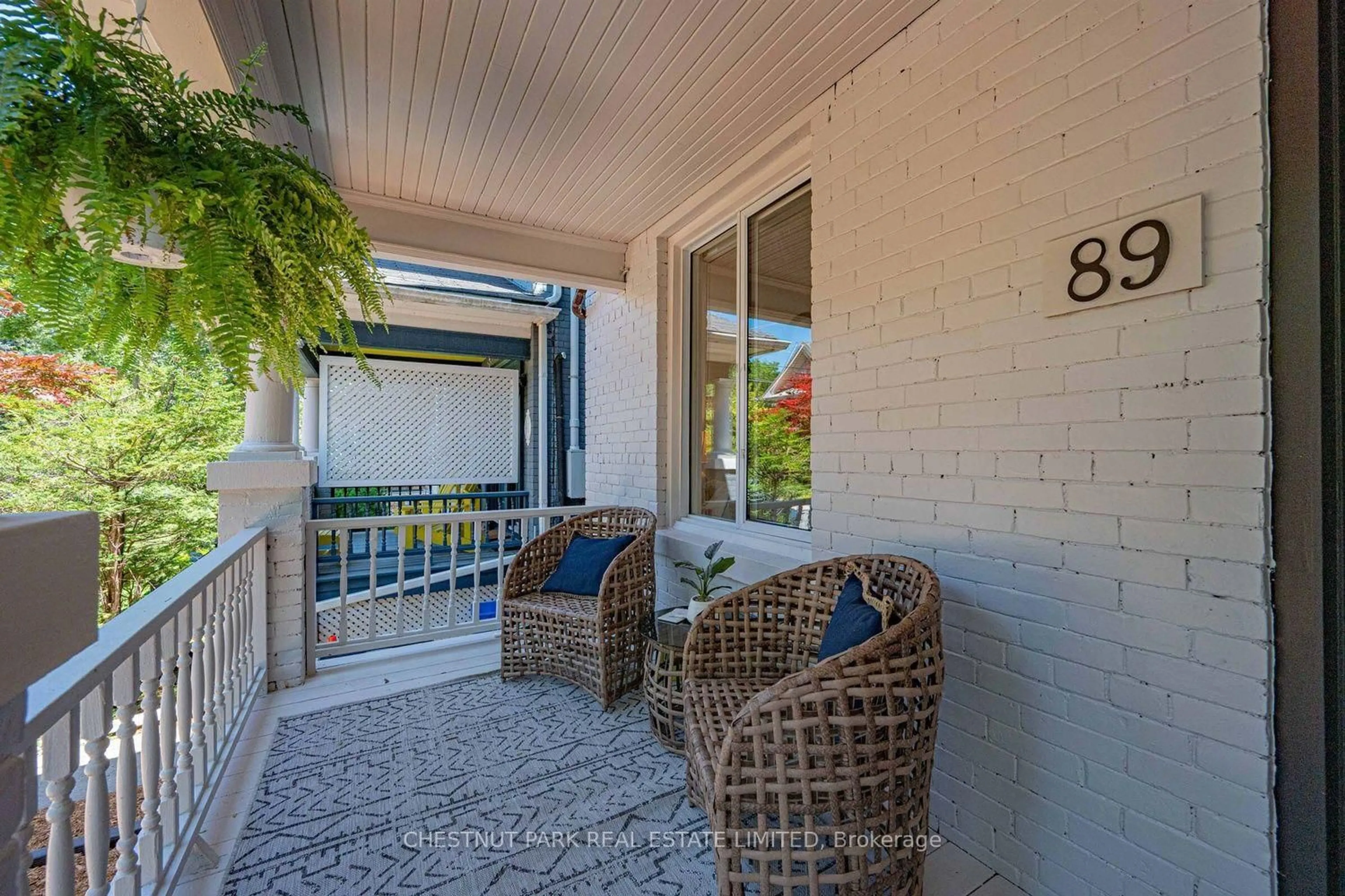 Patio, street for 89 Dearbourne Ave, Toronto Ontario M4K 1M6