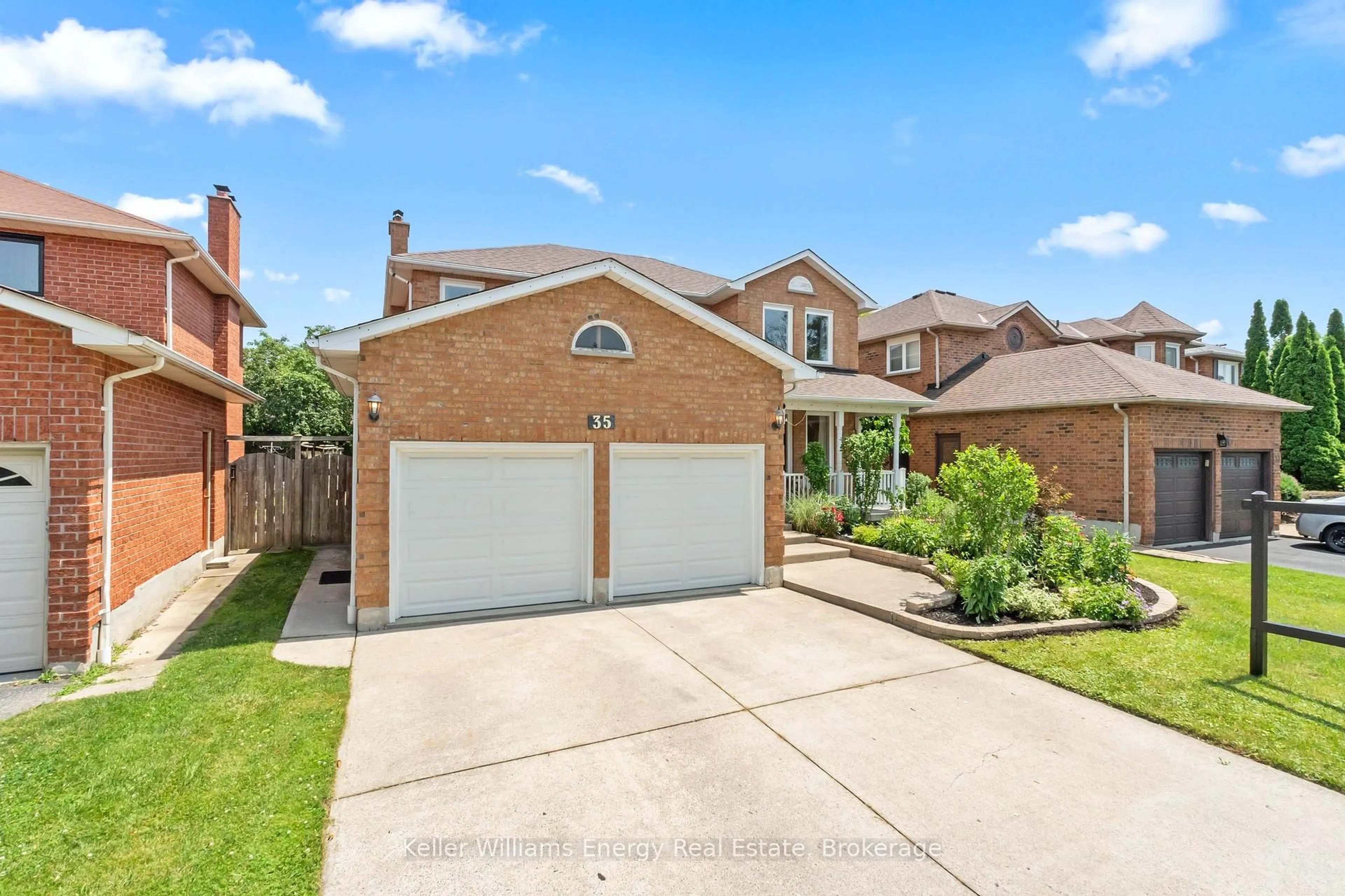 Home with brick exterior material, street for 35 William Stephenson Dr, Whitby Ontario L1N 8J5