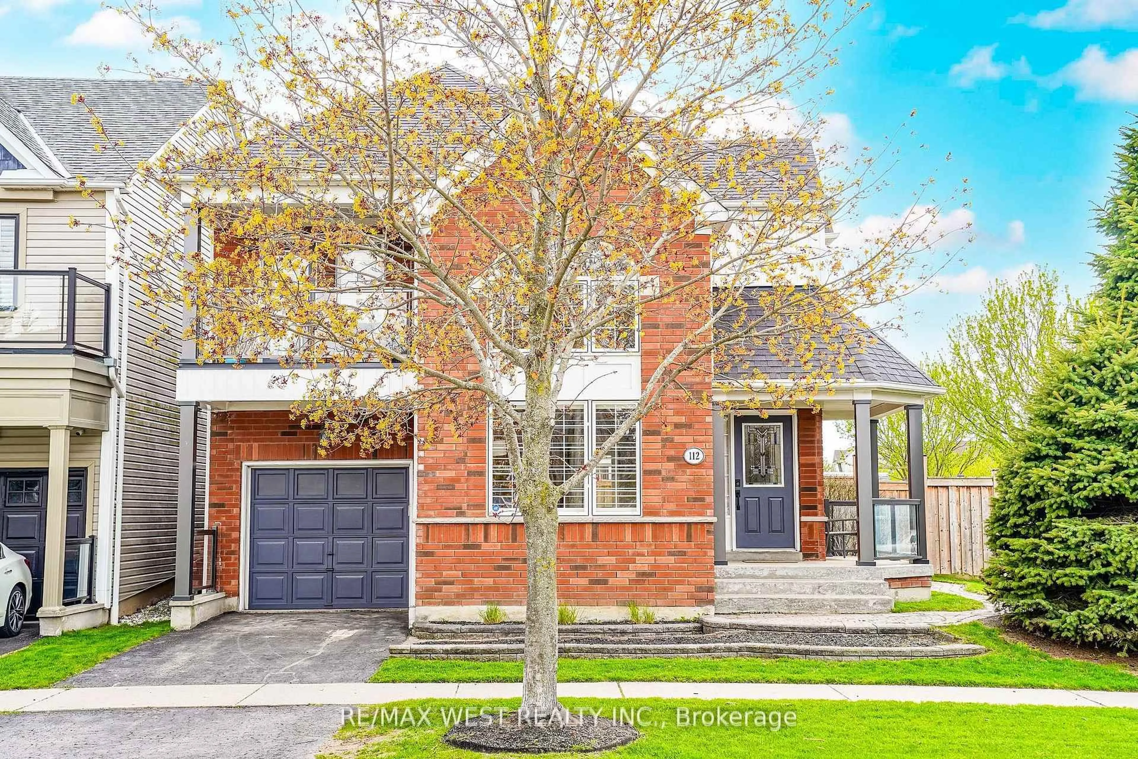 Home with brick exterior material, street for 112 Handley Cres, Ajax Ontario L1Z 1L7