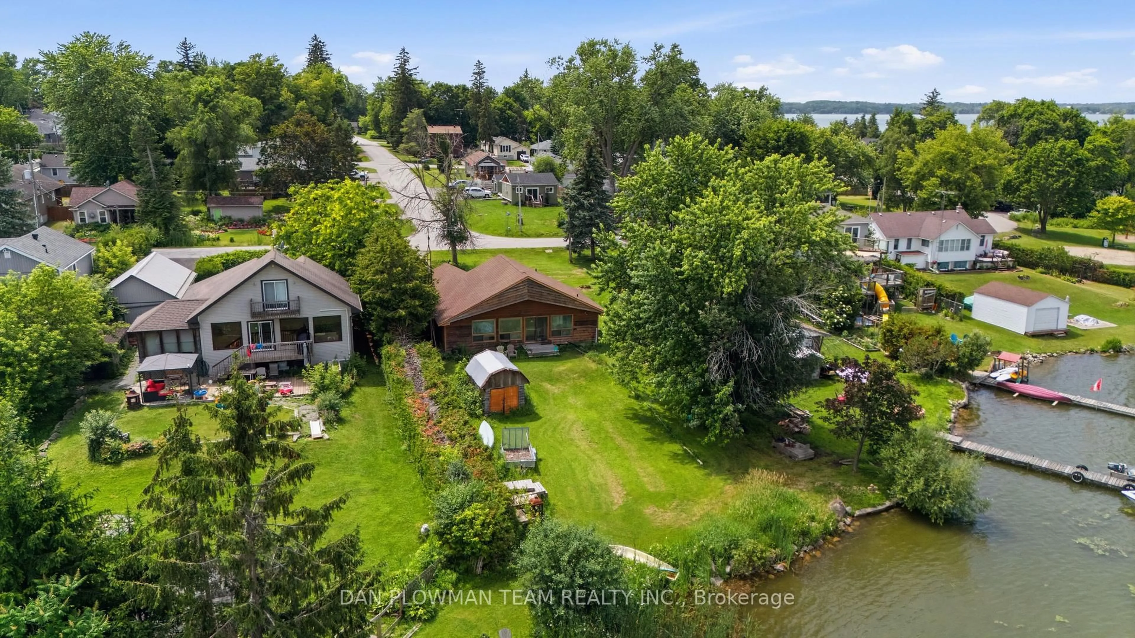 A pic from outside/outdoor area/front of a property/back of a property/a pic from drone, water/lake/river/ocean view for 27 Park St, Scugog Ontario L0B 1E0