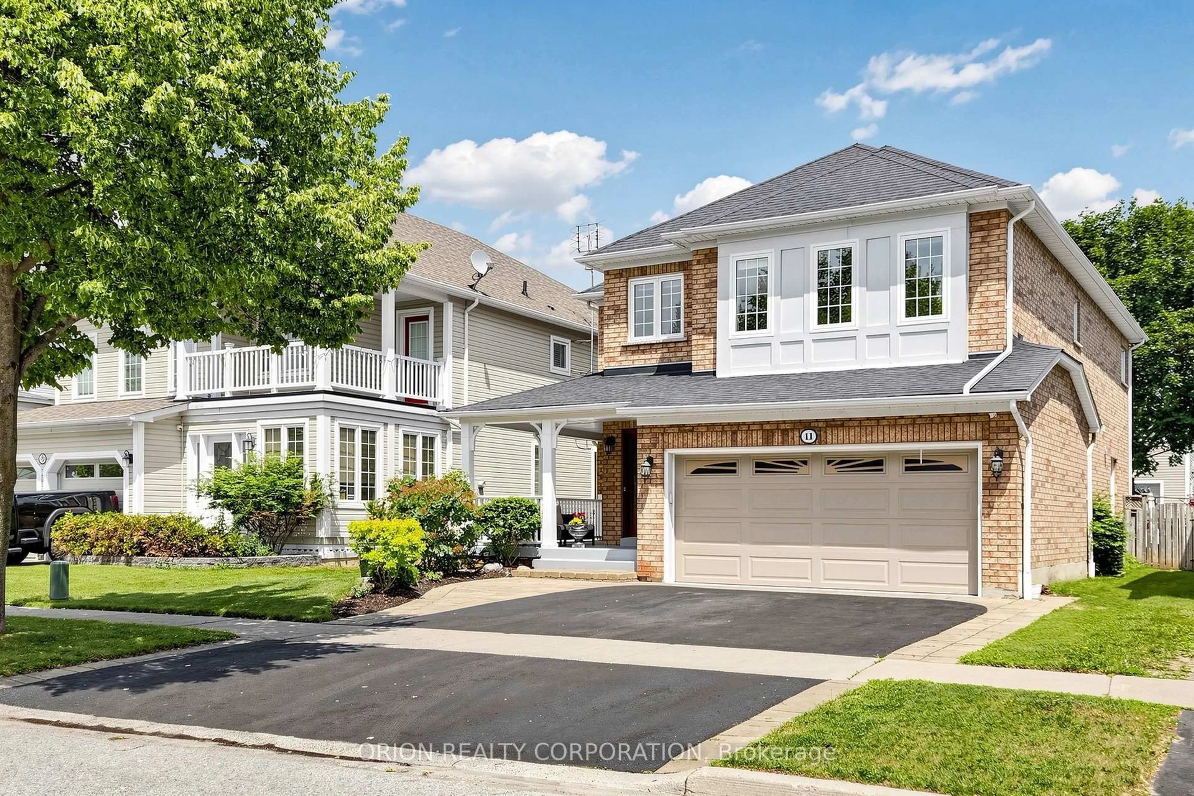 Home with brick exterior material, street for 11 Davey St, Ajax Ontario L1Z 1K8