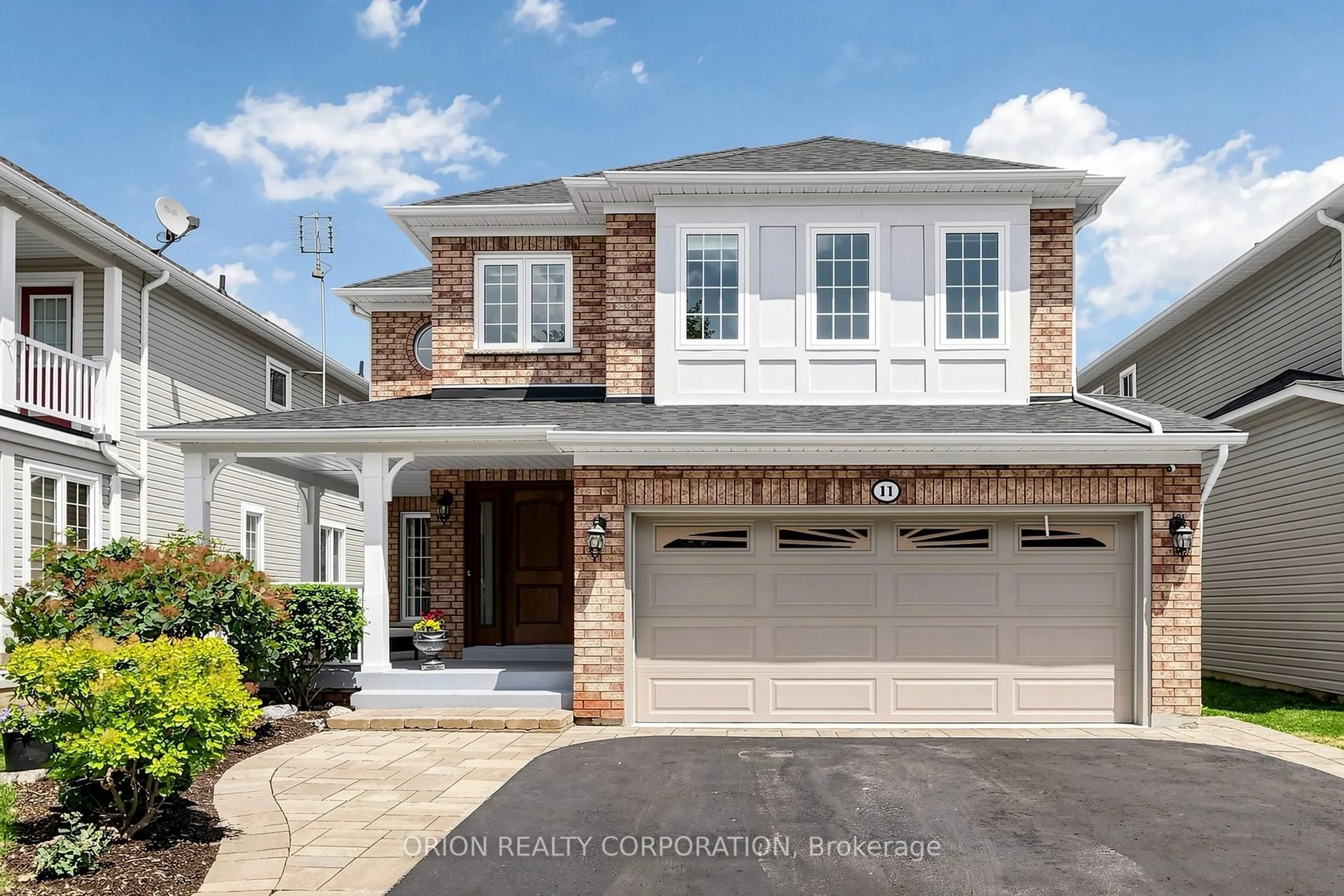 Home with brick exterior material, street for 11 Davey St, Ajax Ontario L1Z 1K8