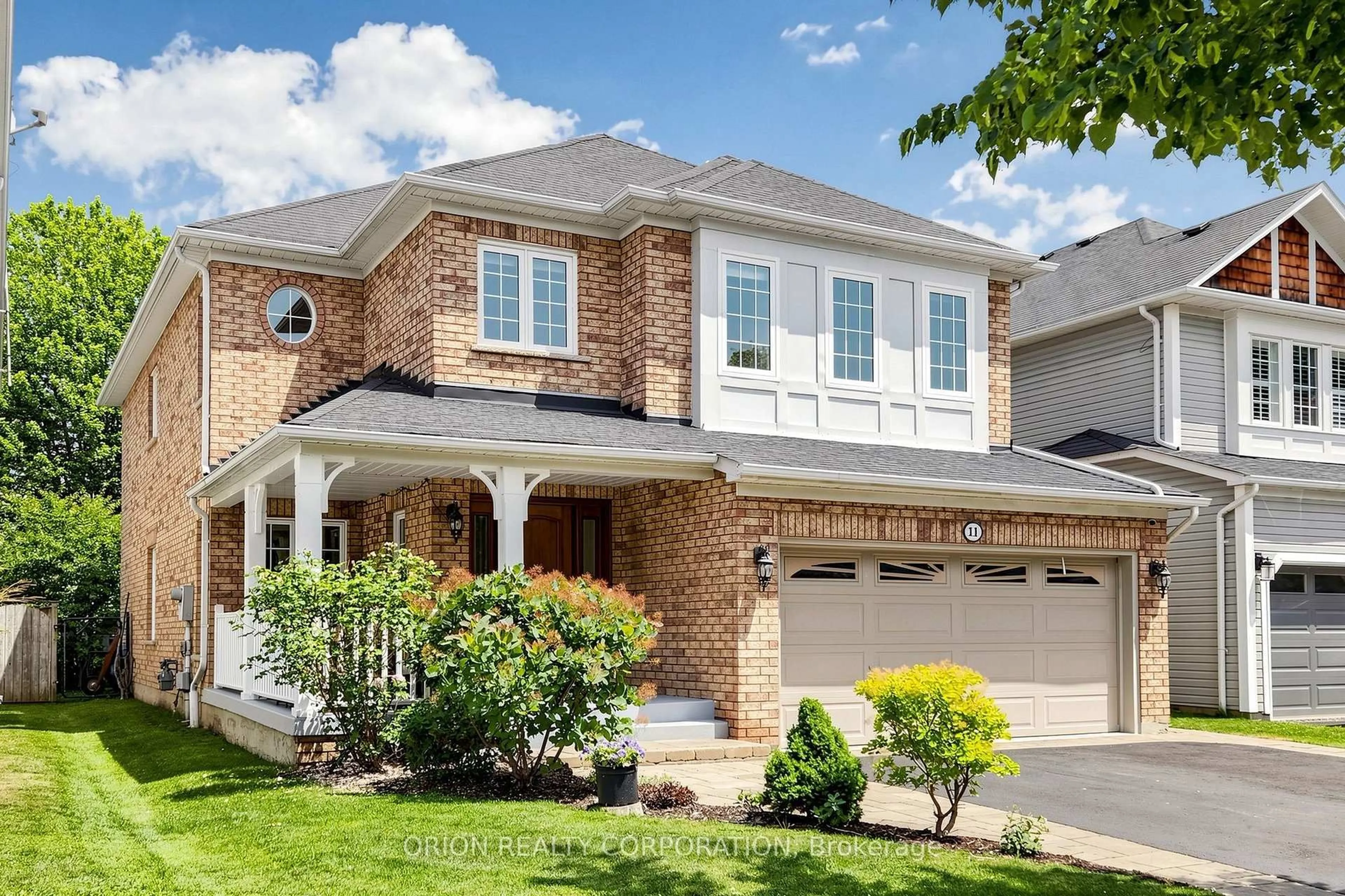 Home with brick exterior material, street for 11 Davey St, Ajax Ontario L1Z 1K8