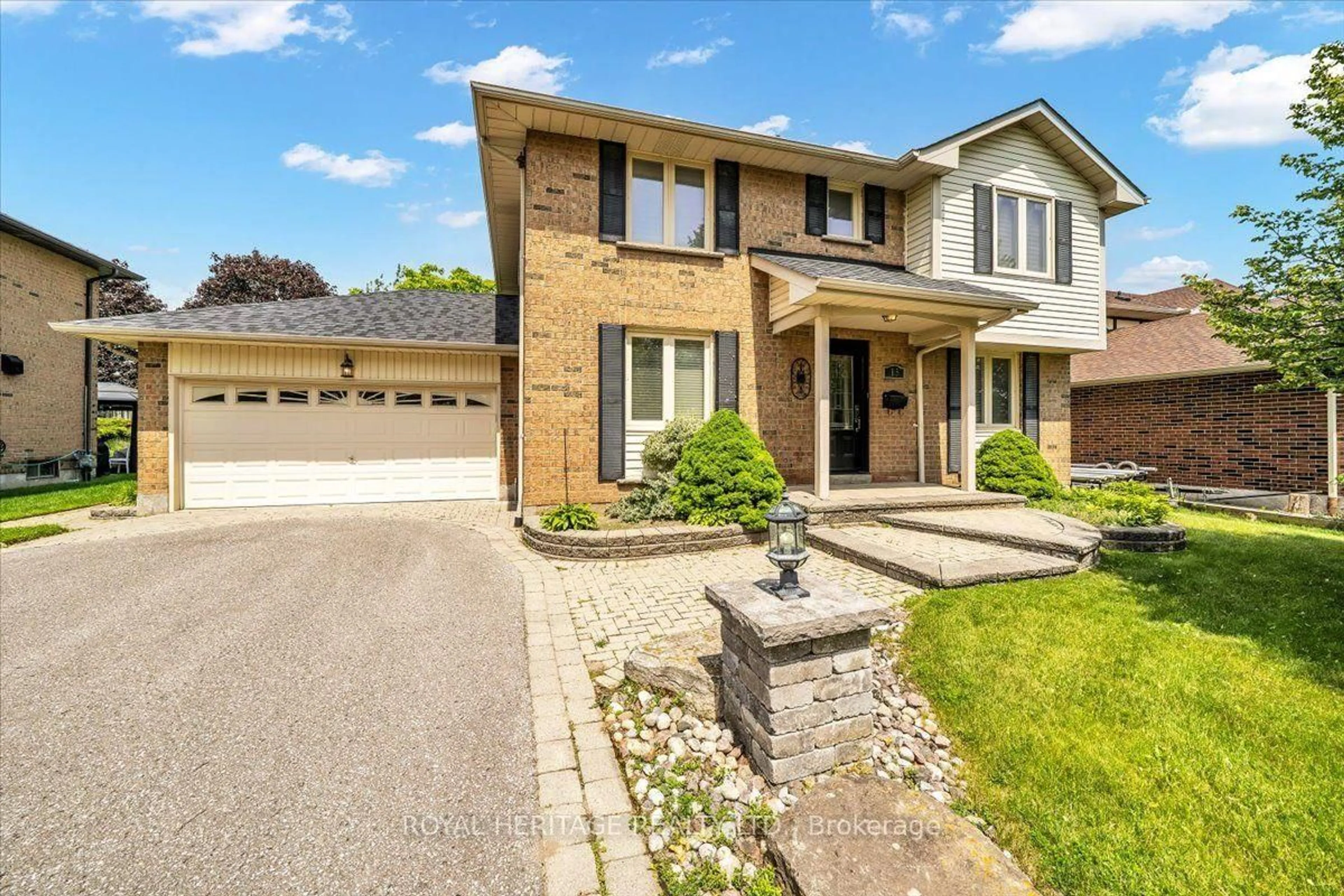 Home with brick exterior material, street for 15 Cadby Rd, Ajax Ontario L1S 3X6