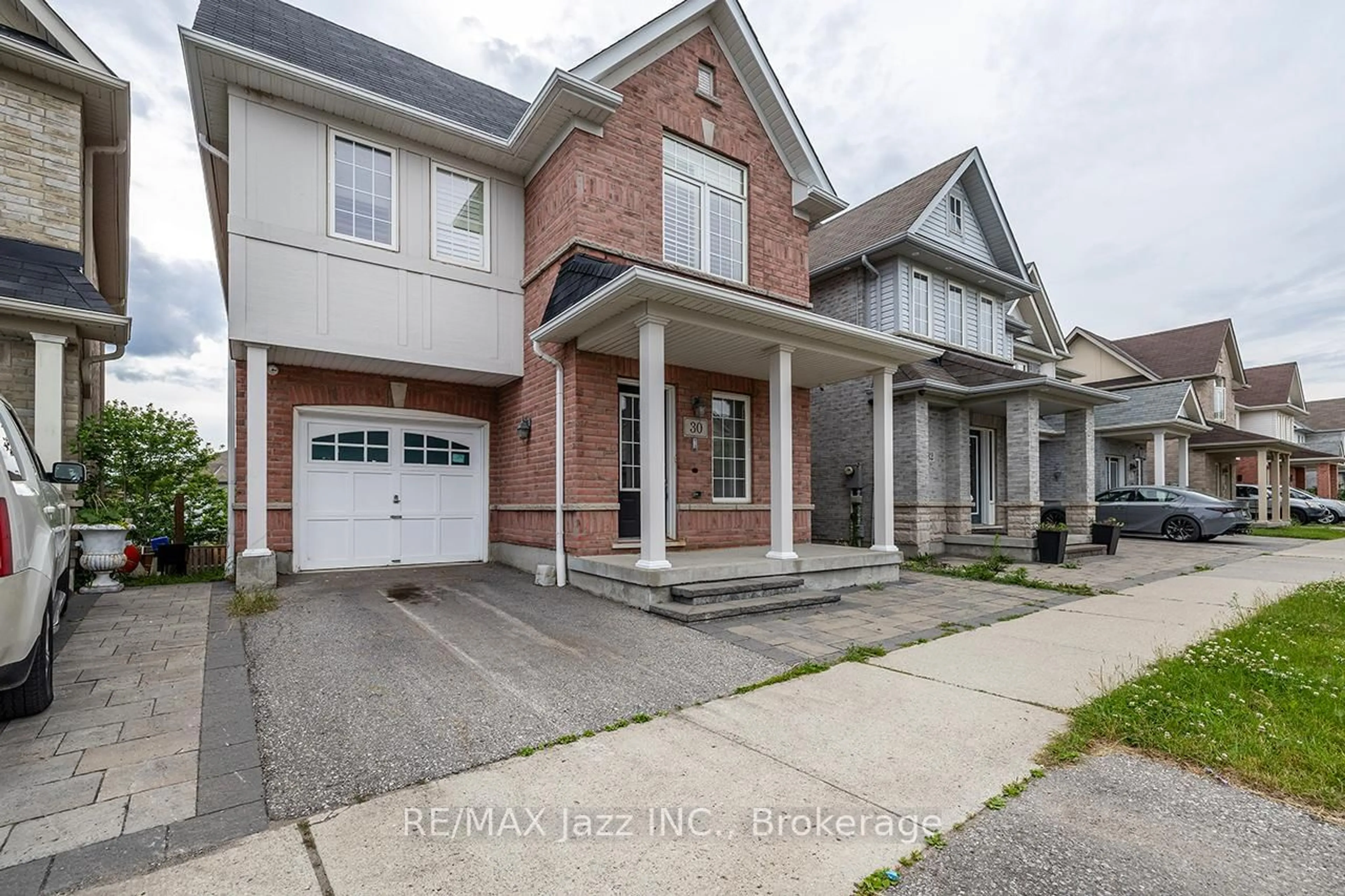 Home with brick exterior material, street for 30 Lloydminster Ave, Ajax Ontario L1Z 0N8